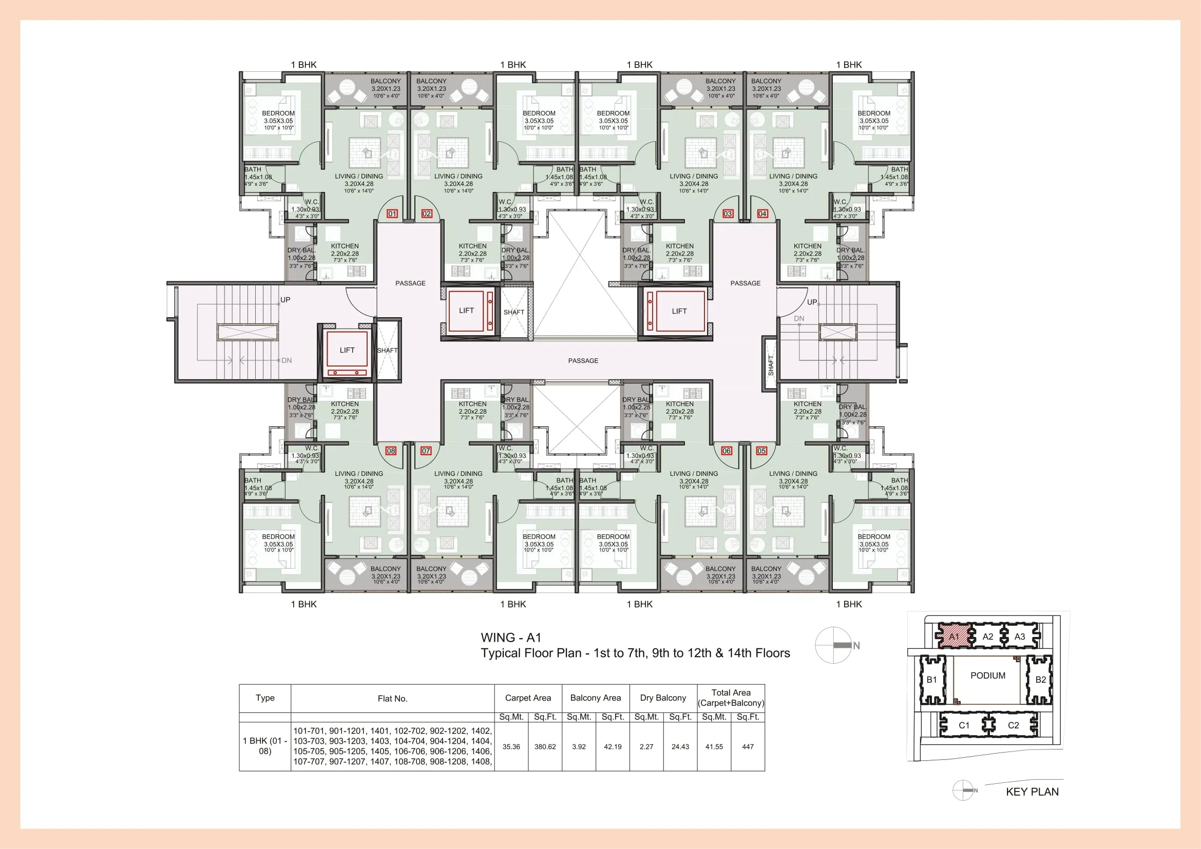 Kohinoor Abhimaan Township Floor plan 2