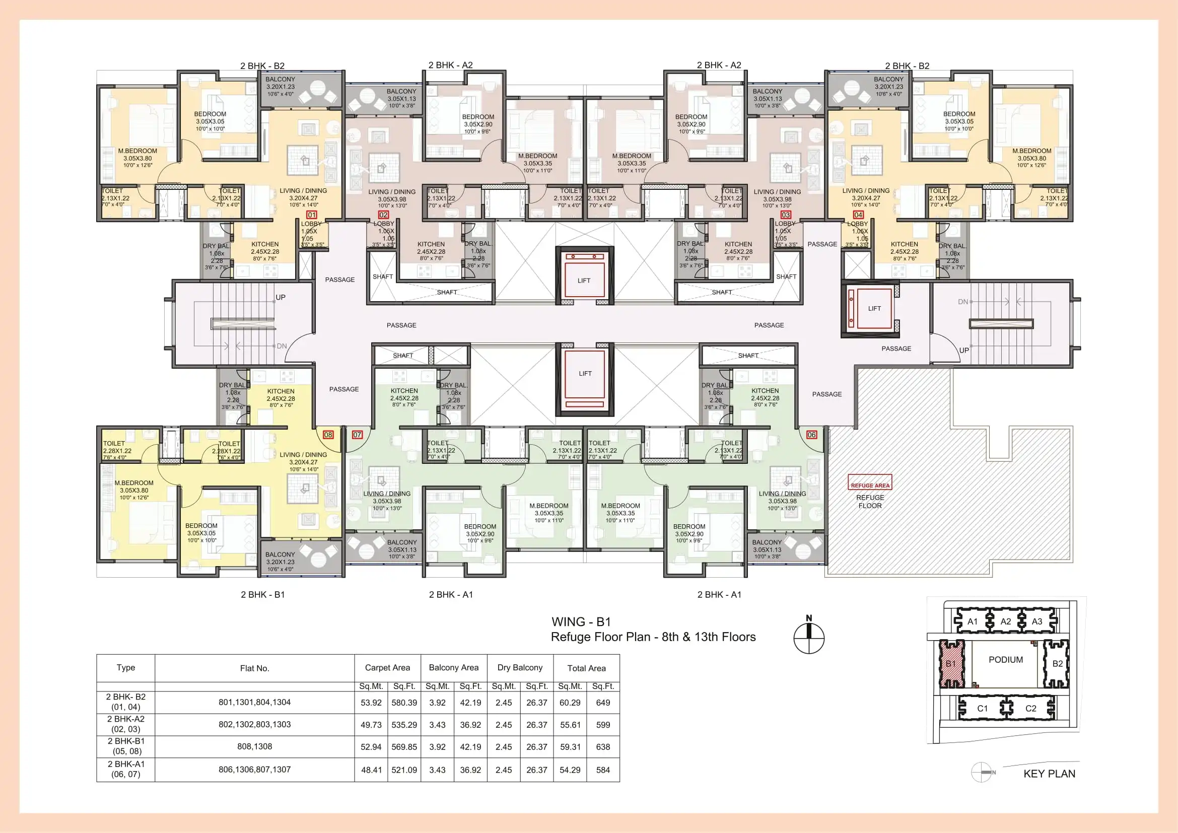 Kohinoor Abhimaan Township Floor plan 3