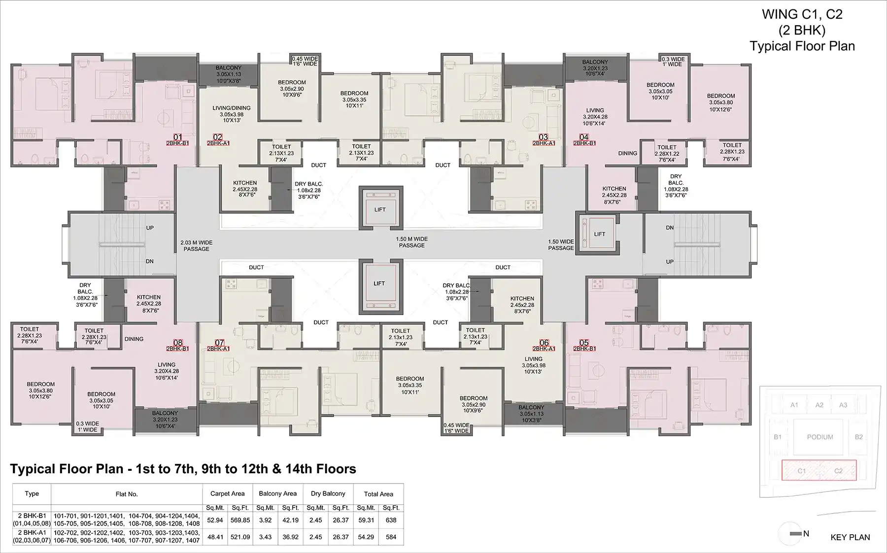 Kohinoor Abhimaan Township Floor plan 5