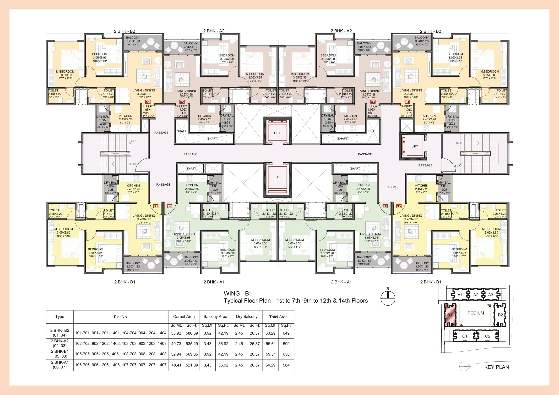 Kohinoor Abhimaan Township Floor plan 6