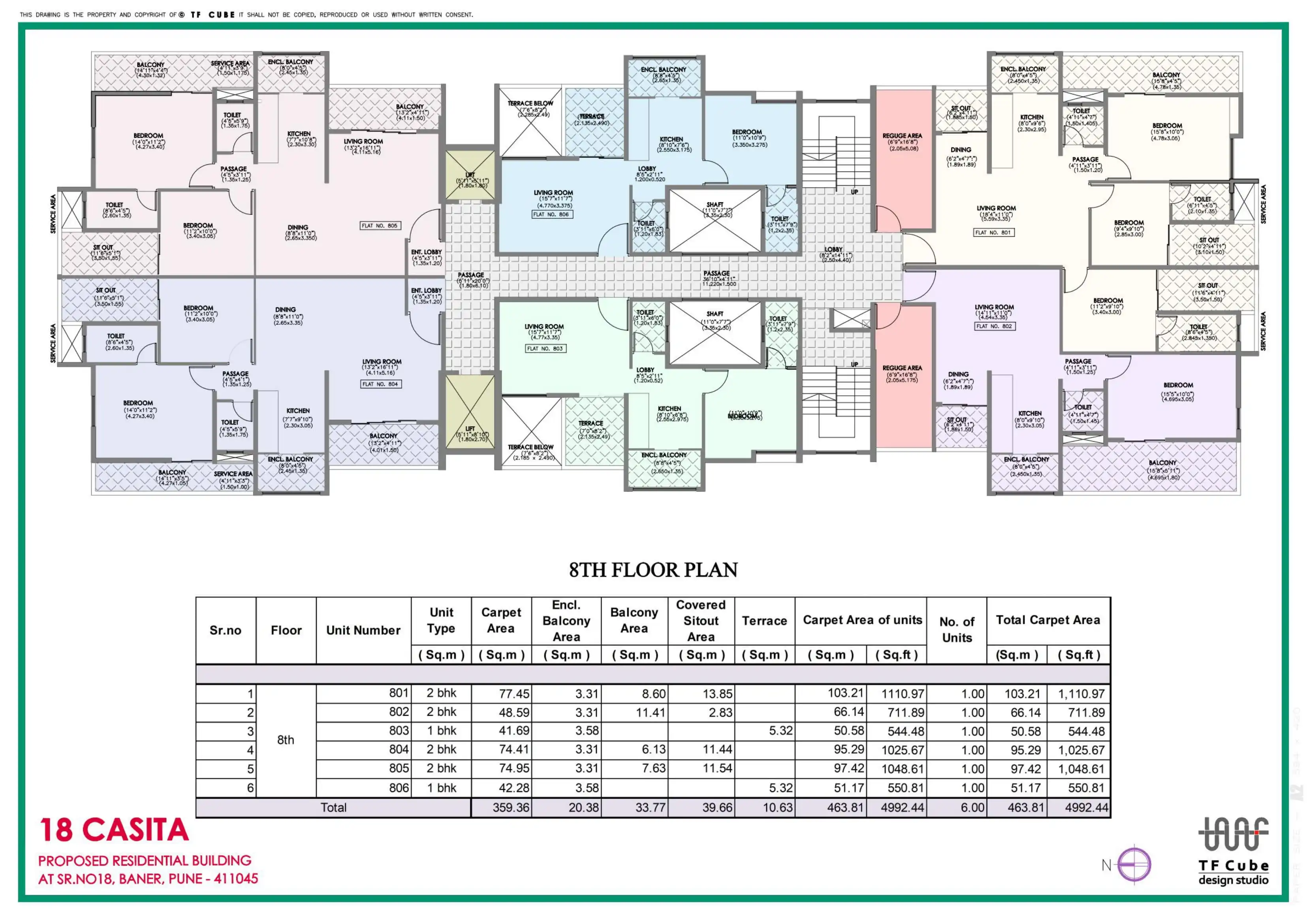 Bluepearl 18 Casita Floor plan 2