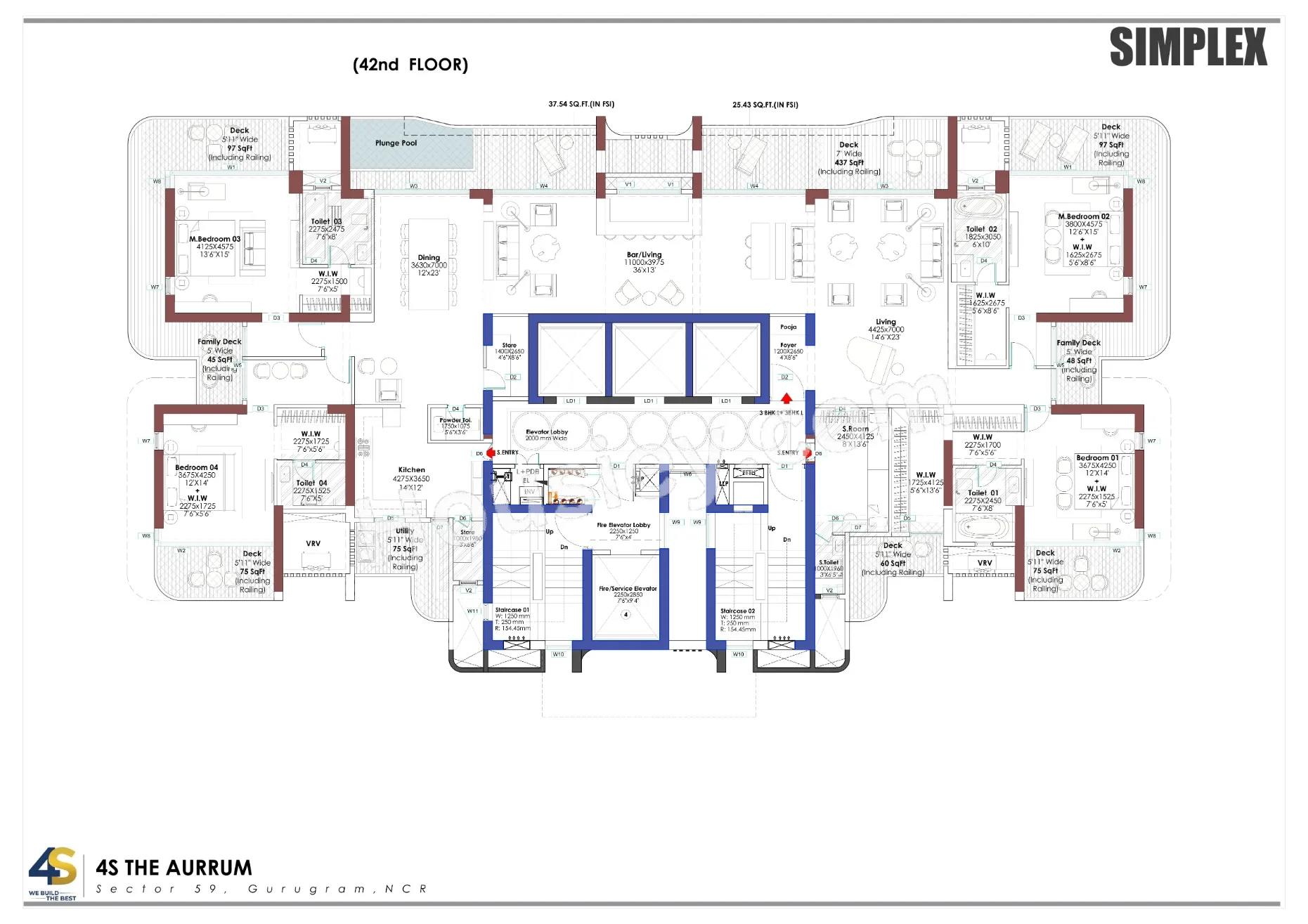 4S The Aurrum Floor plan 2