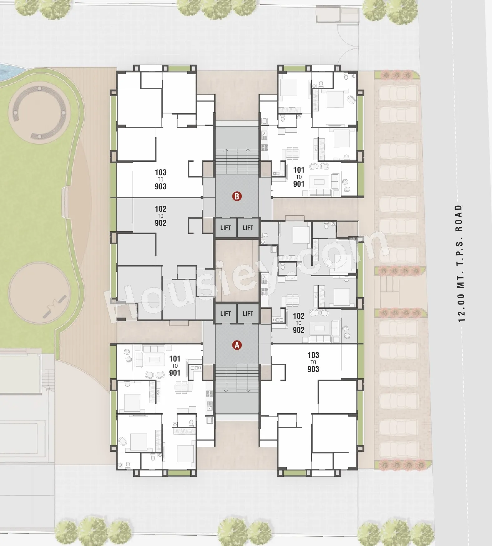 Aadishwar Skyvue 126 Floor plan 1