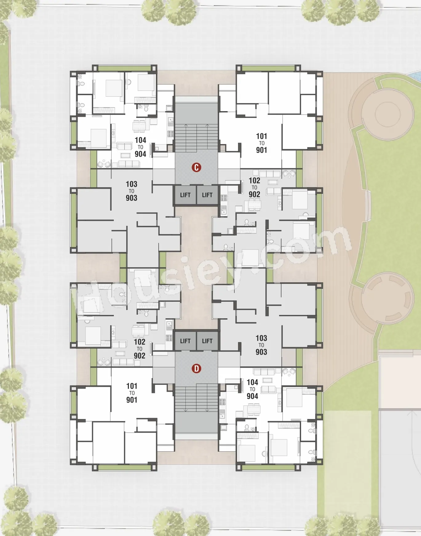 Aadishwar Skyvue 126 Floor plan 2