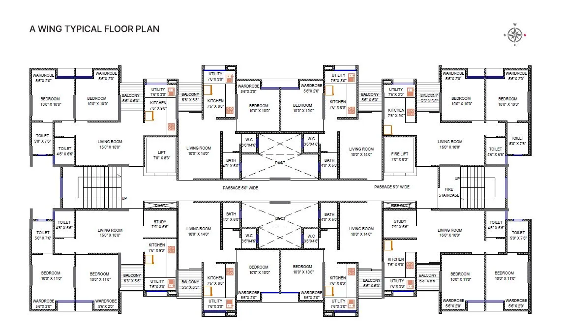 Aakar Ivory Heights Floor plan 1
