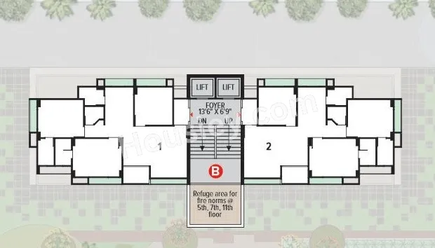 Aaryan Ambience Floor plan 2