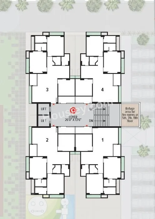 Aaryan Ambience Floor plan 3