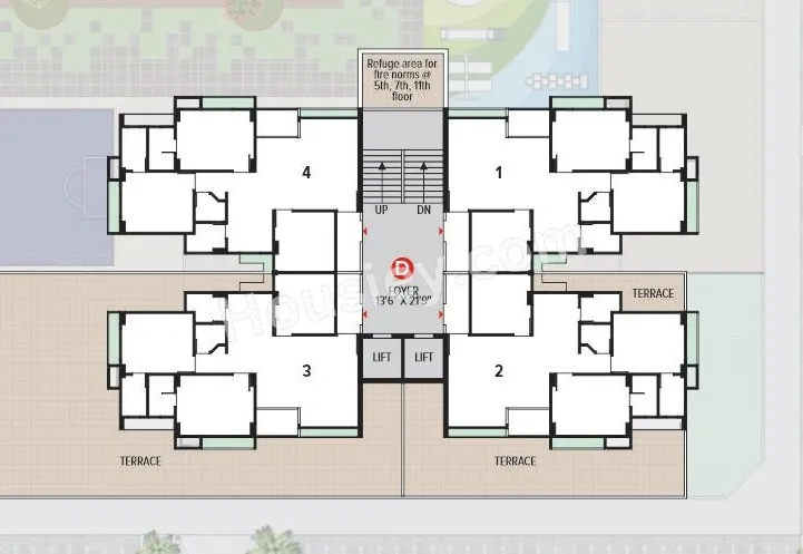 Aaryan Ambience Floor plan 4