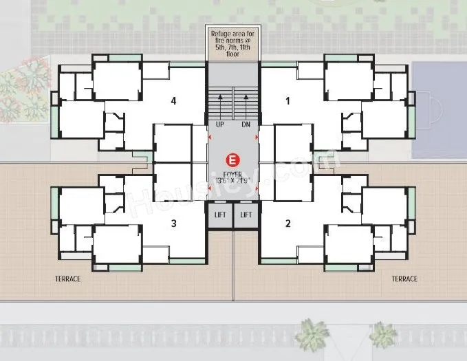 Aaryan Ambience Floor plan 5