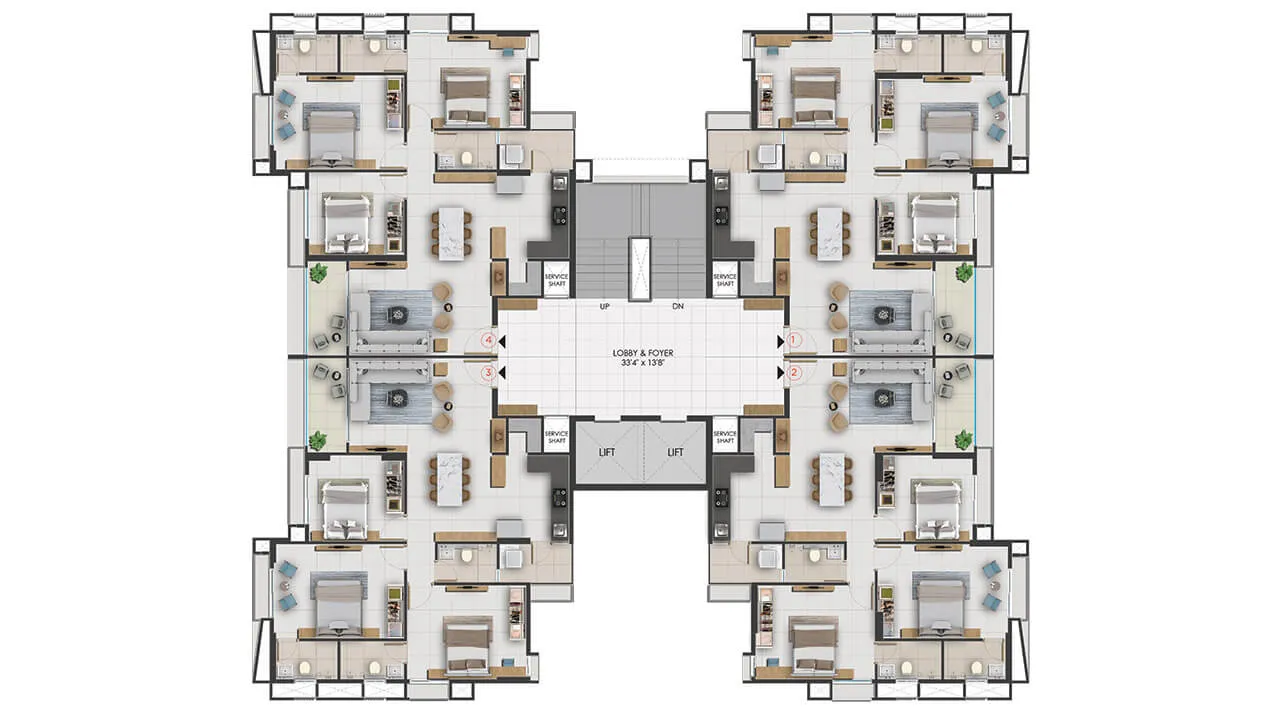 Adani Archway Floor plan 1