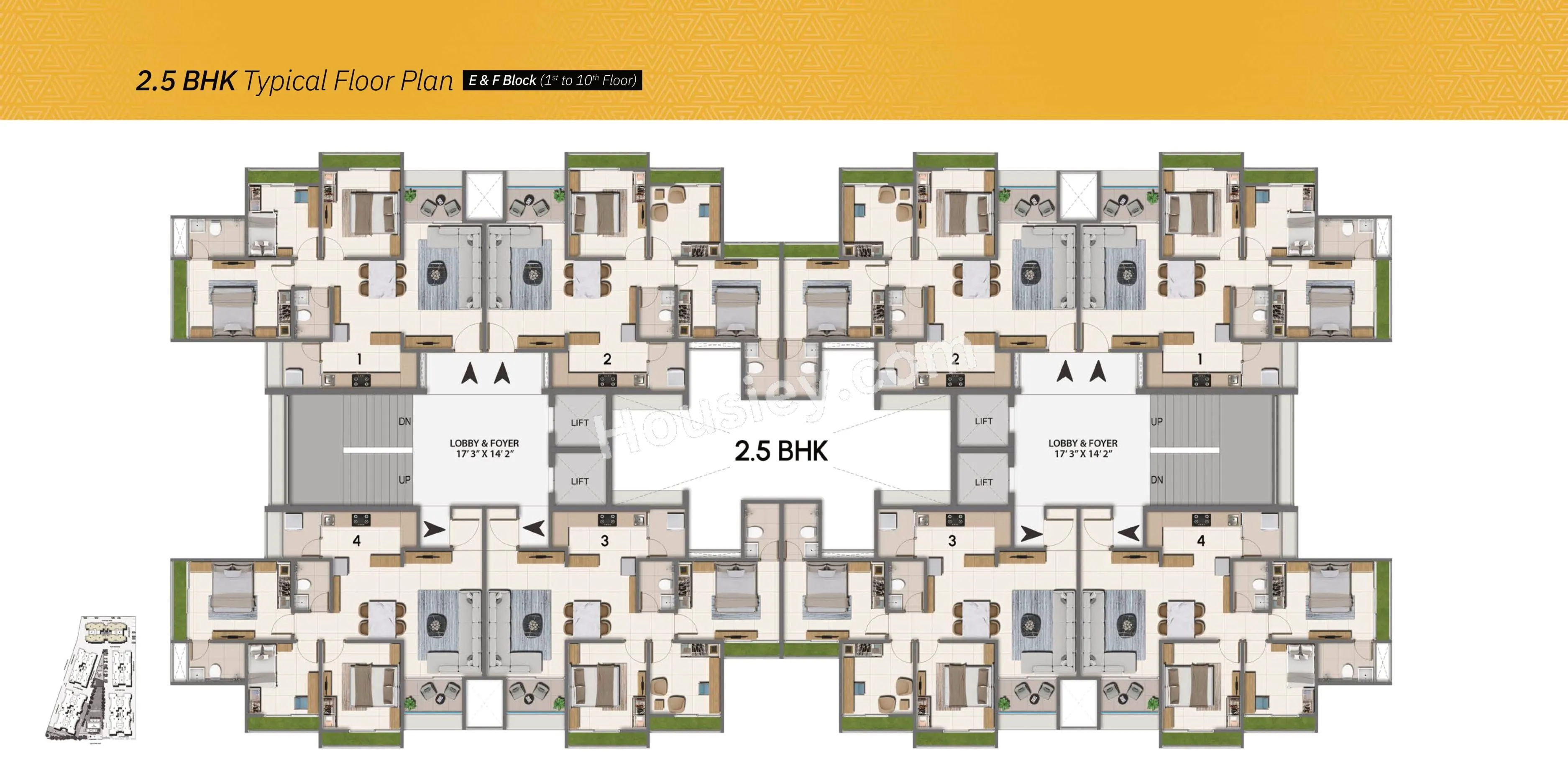 Adani Atrius Floor plan 1