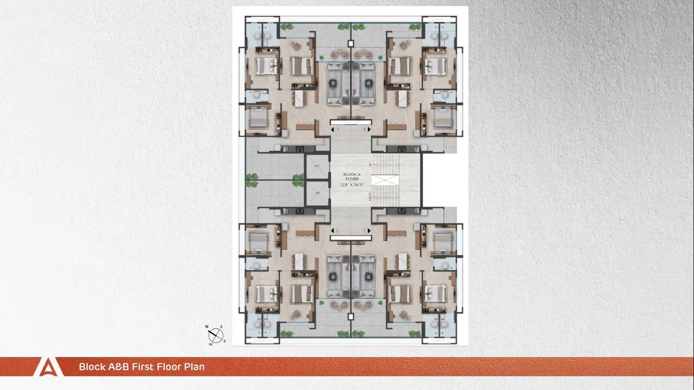 Adani Augusta Floor plan 2