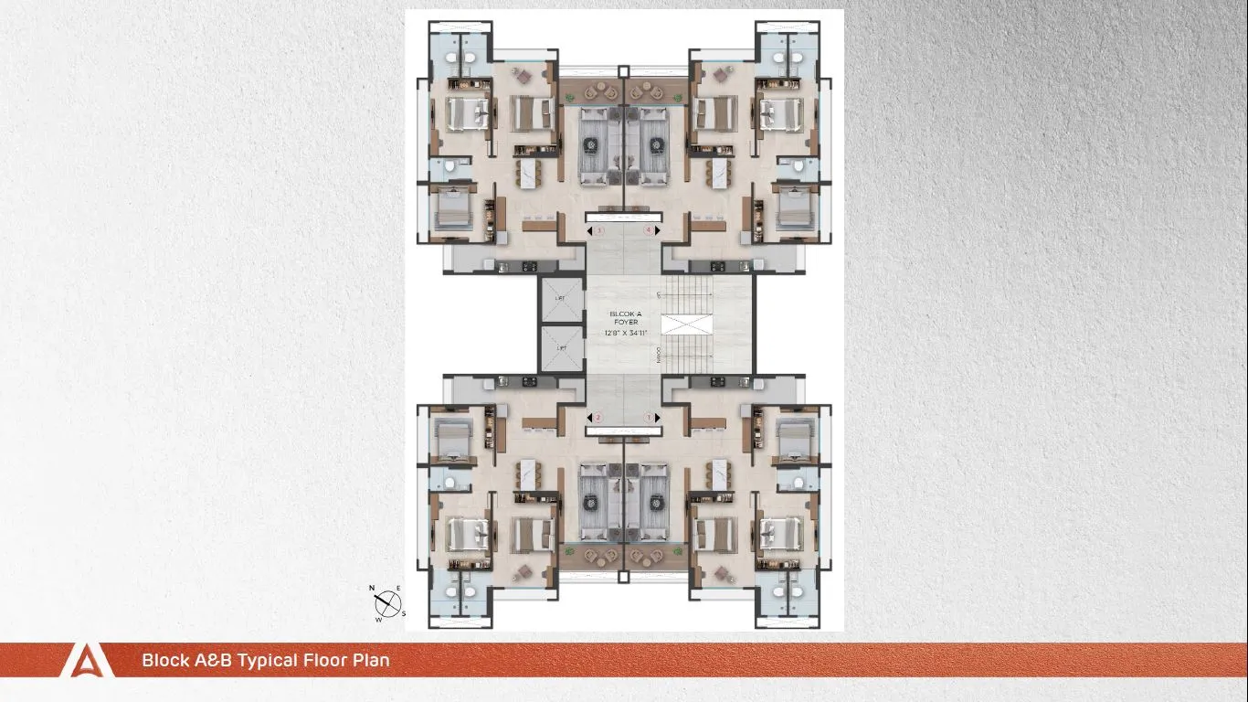 Adani Augusta Floor plan 1