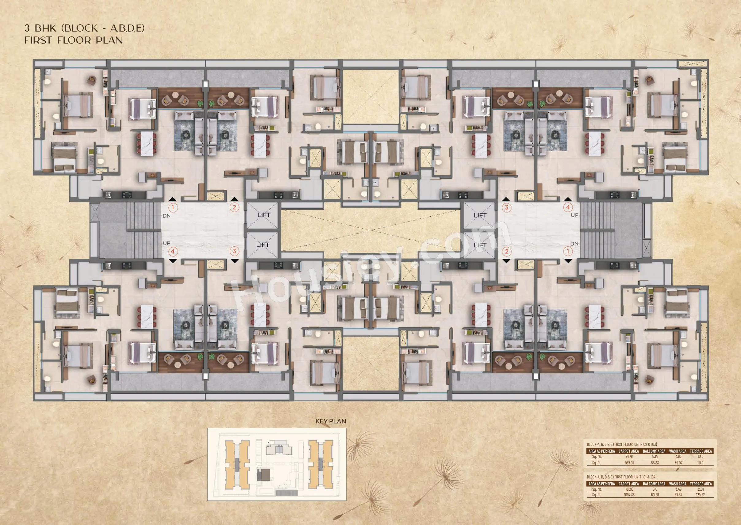 Adani Embrace Floor plan 1