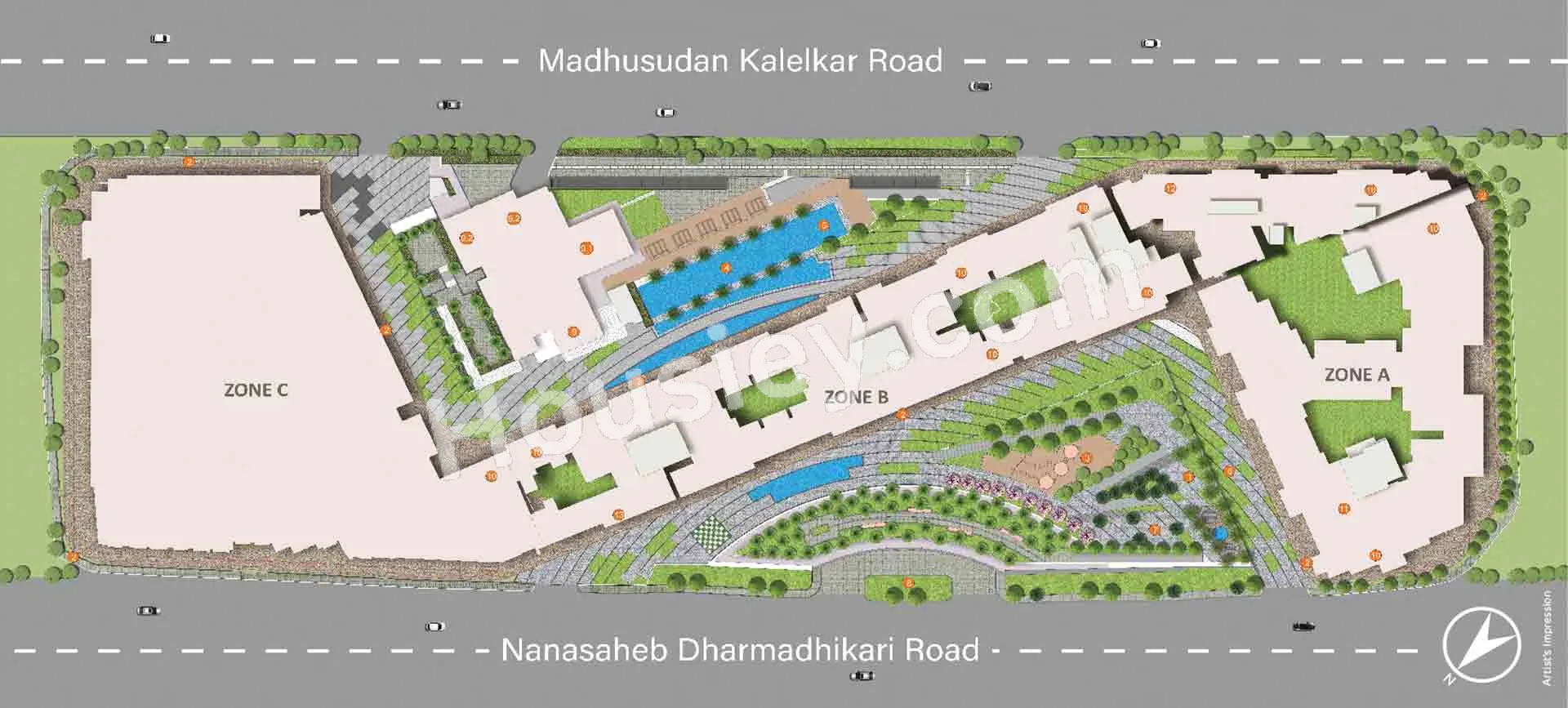 Adani Ten BKC Floor plan 1