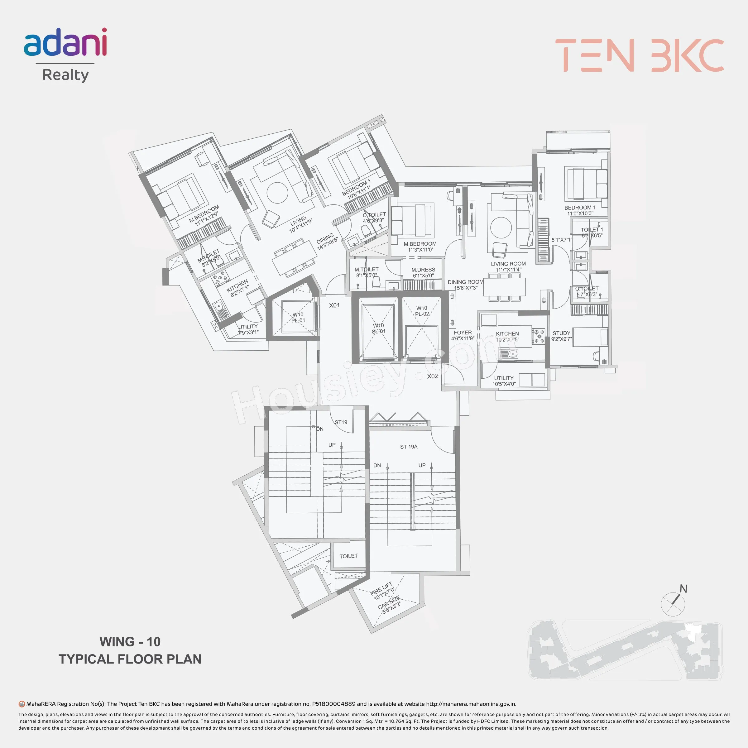Adani Ten BKC Floor plan 10