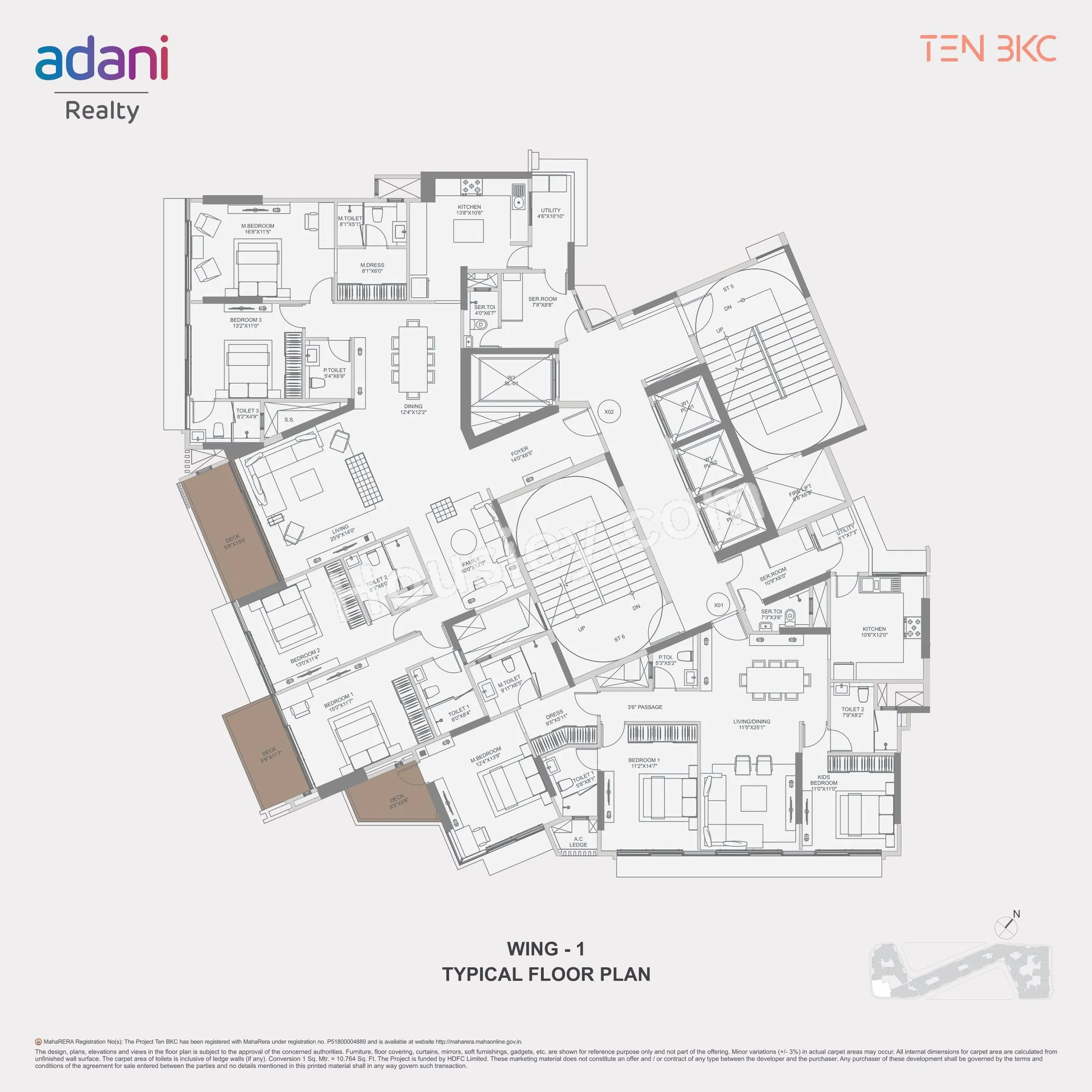 Adani Ten BKC Floor plan 2