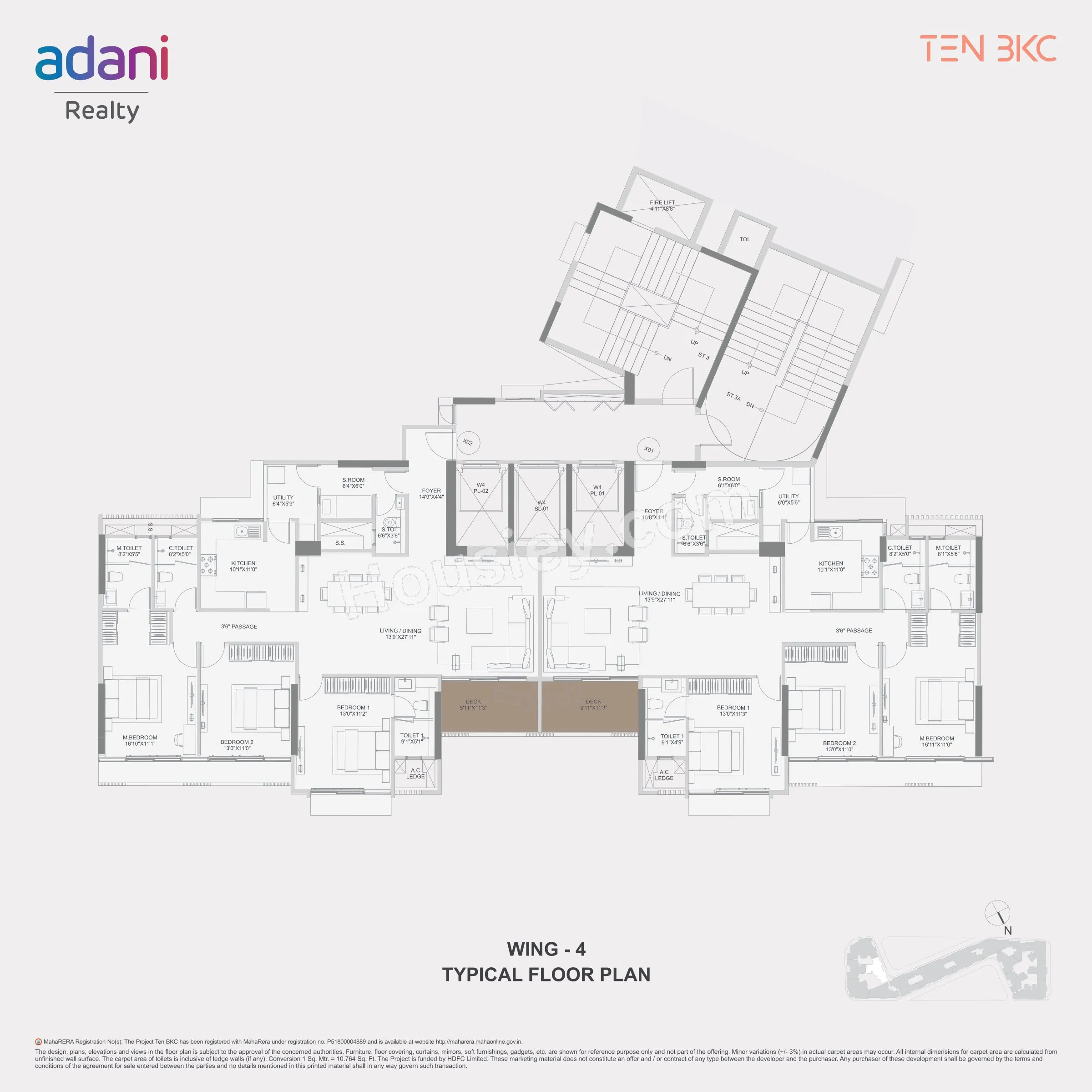 Adani Ten BKC Floor plan 5