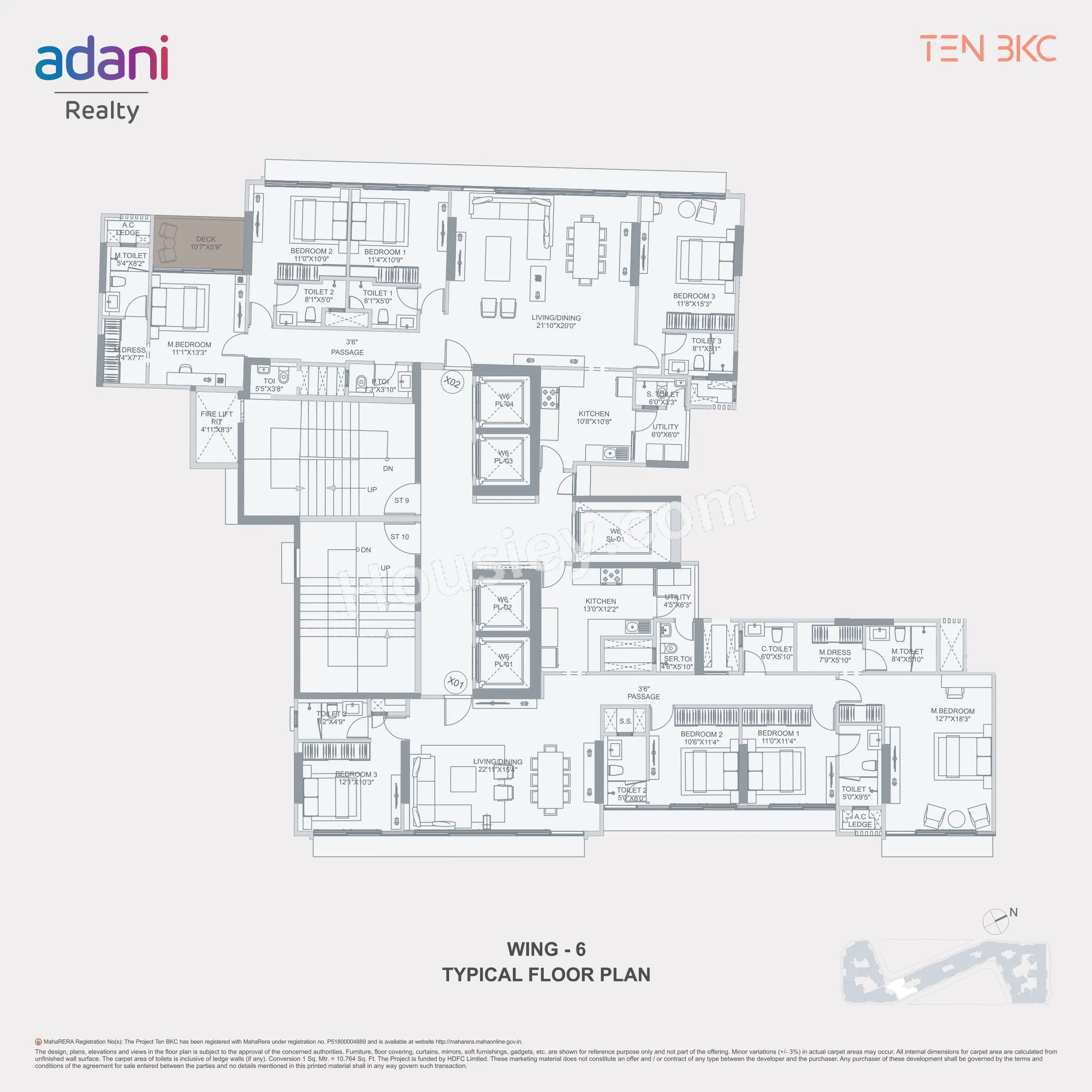 Adani Ten BKC Floor plan 6