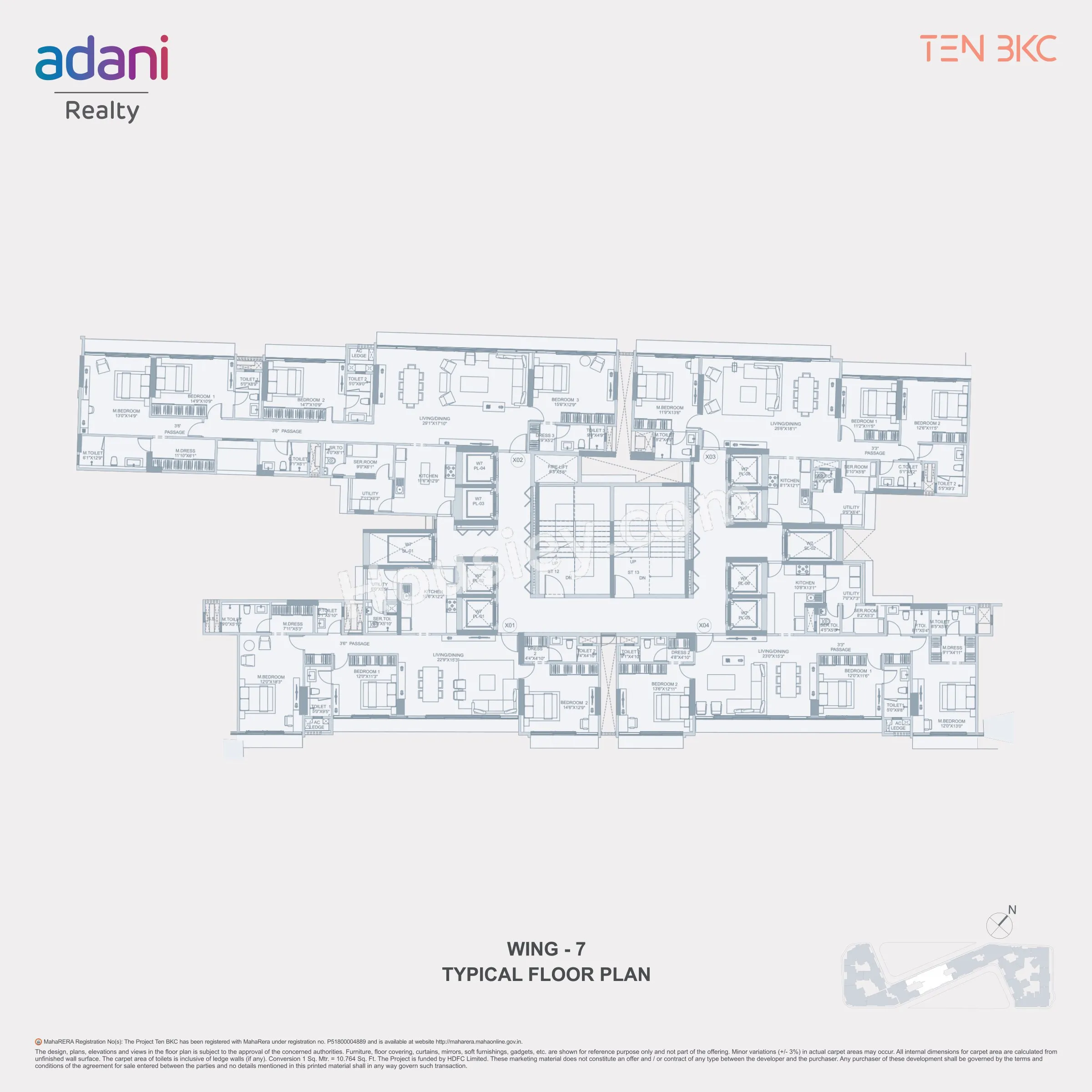 Adani Ten BKC Floor plan 7