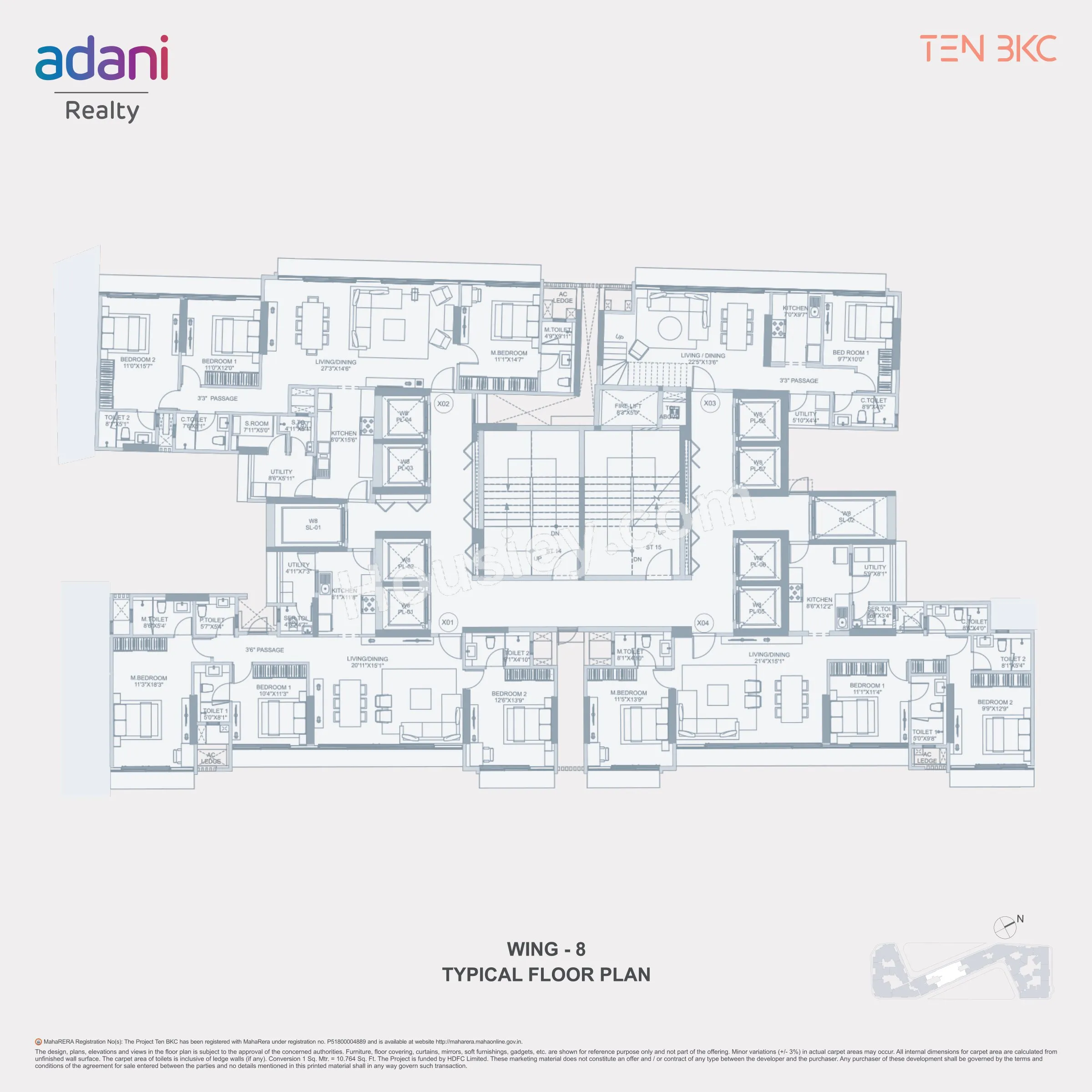 Adani Ten BKC Floor plan 8