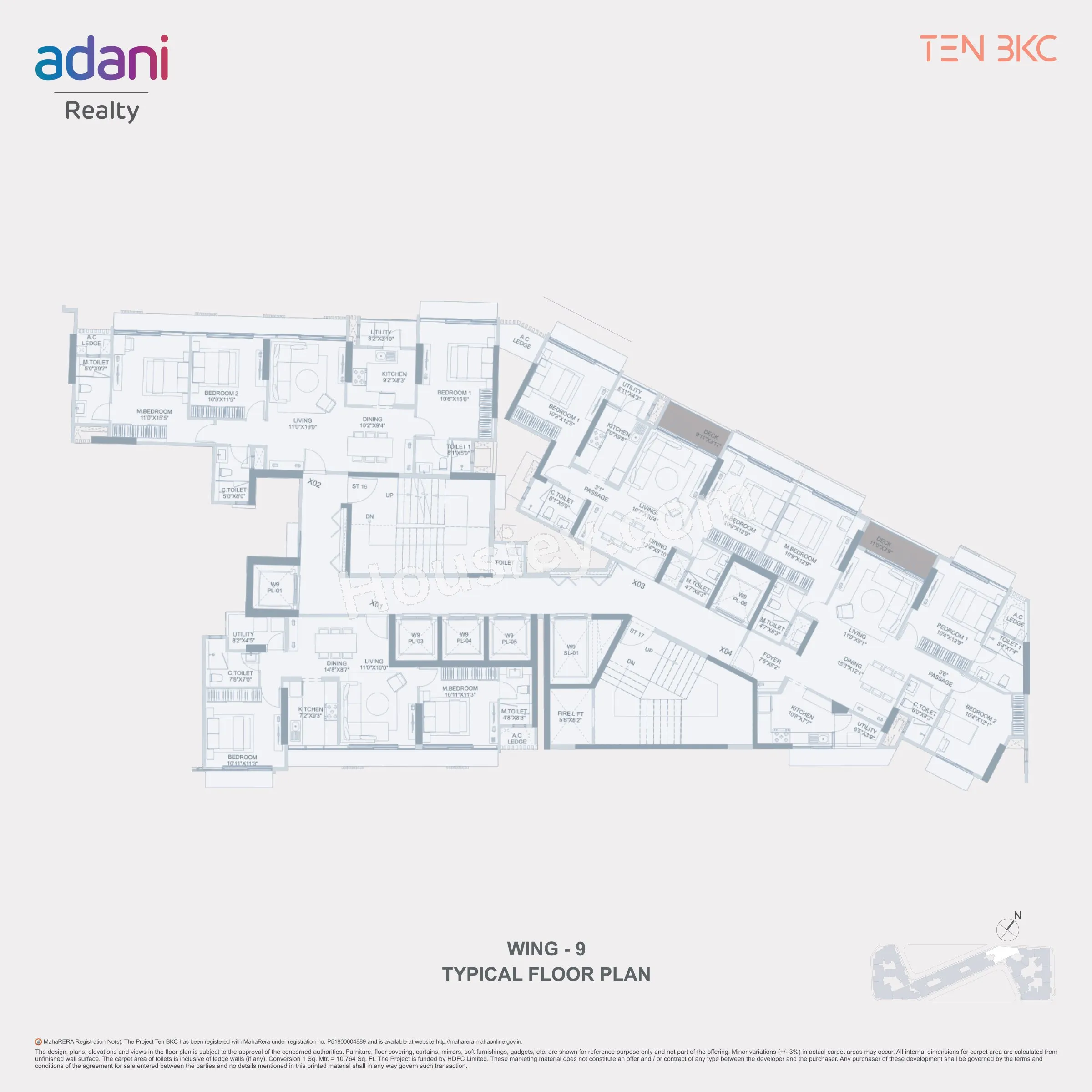 Adani Ten BKC Floor plan 9