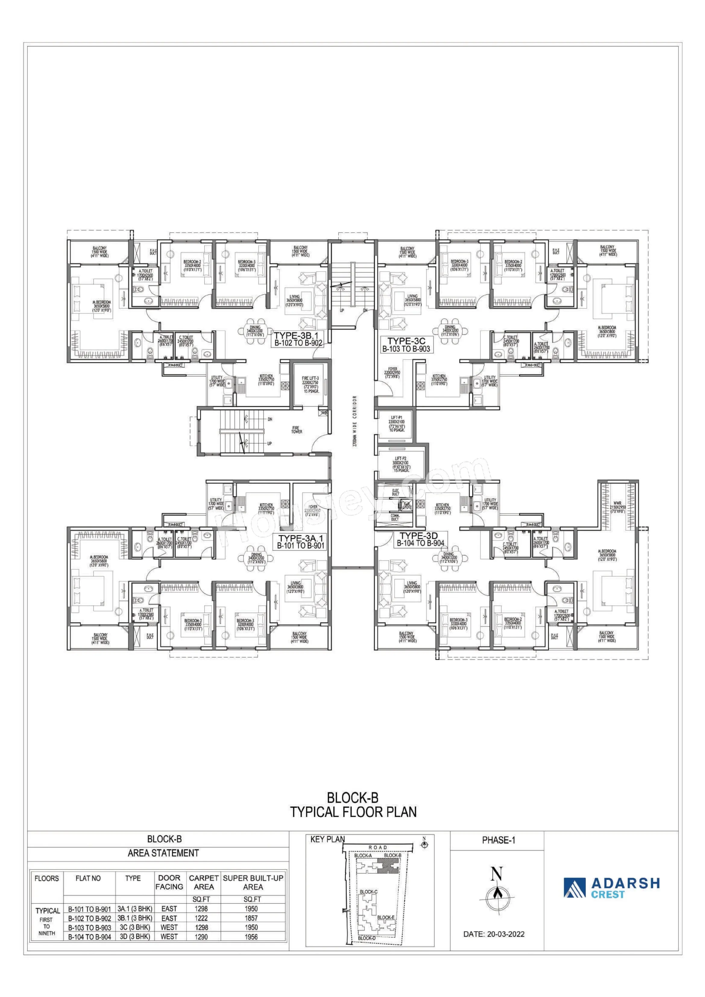 Adarsh Crest Floor plan 3