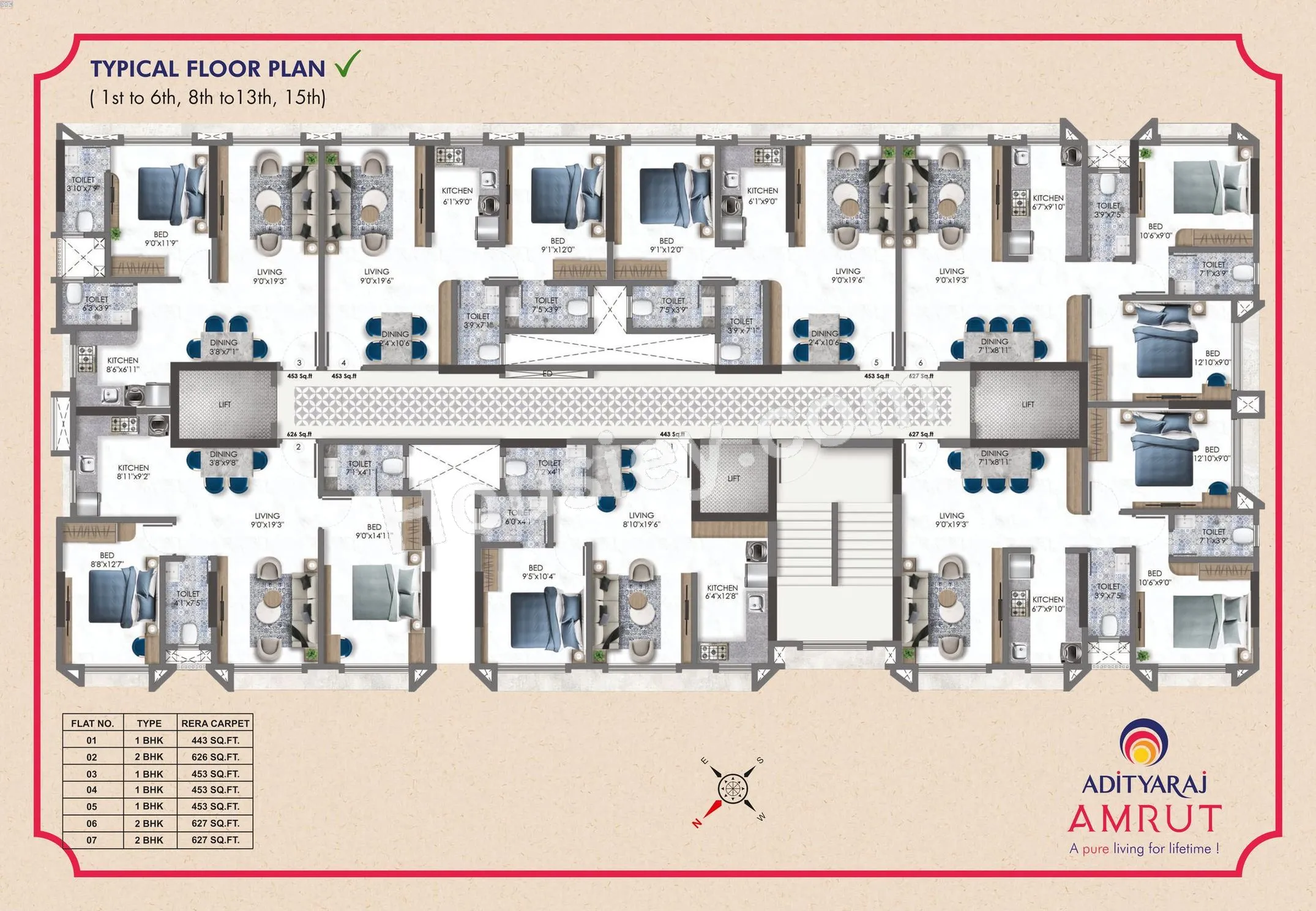 Adityaraj Amrut Floor plan 3