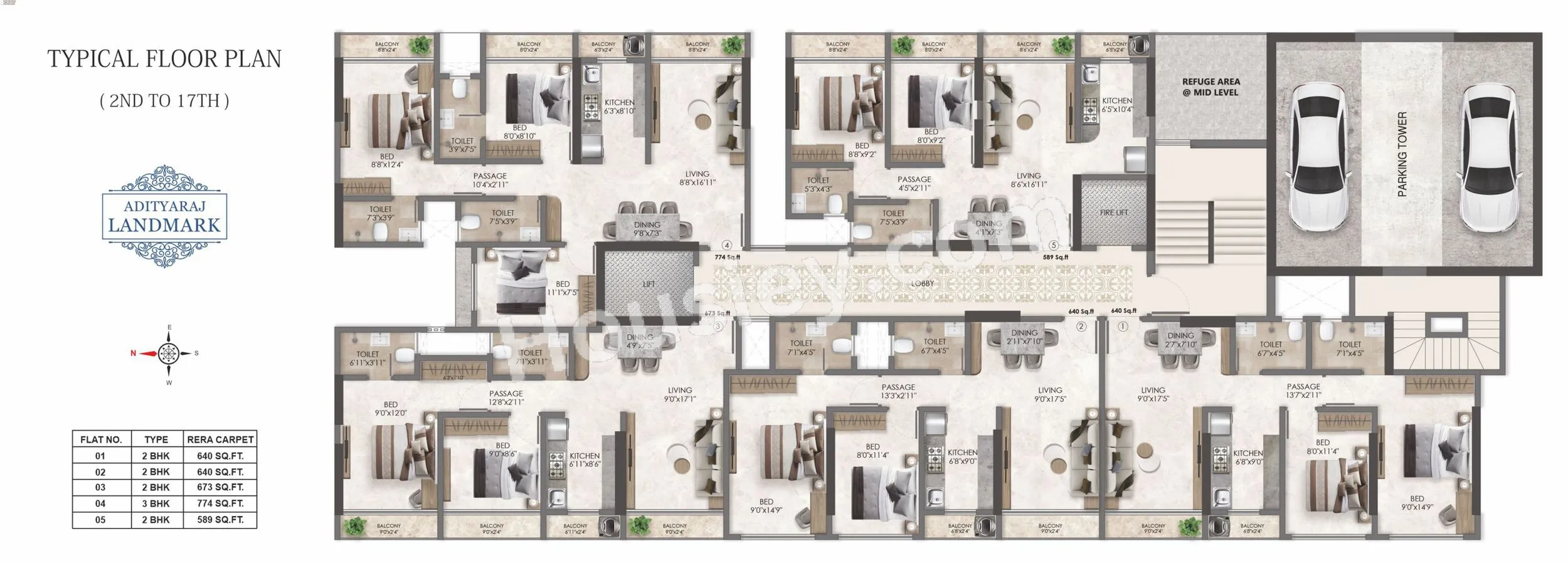 Adityaraj Landmark Floor plan 1