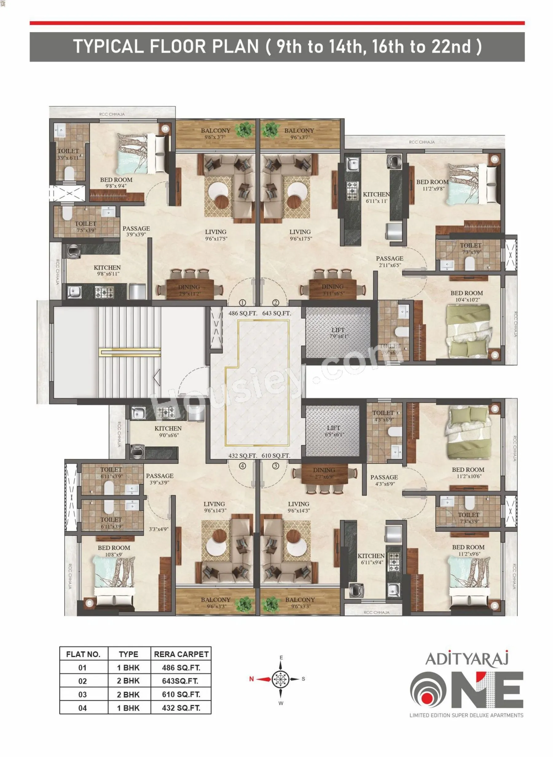 Adityaraj One Floor plan 1