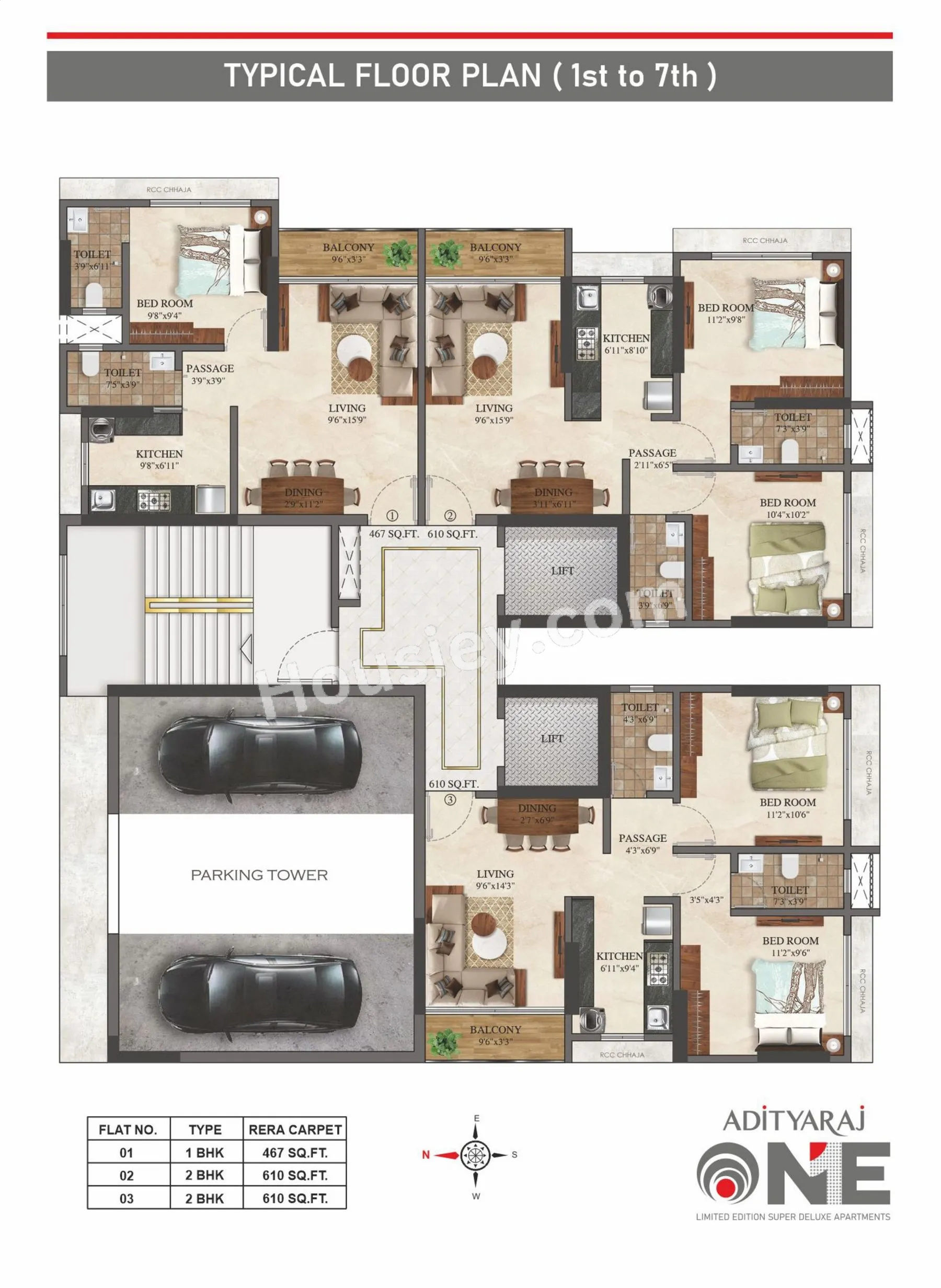 Adityaraj One Floor plan 4