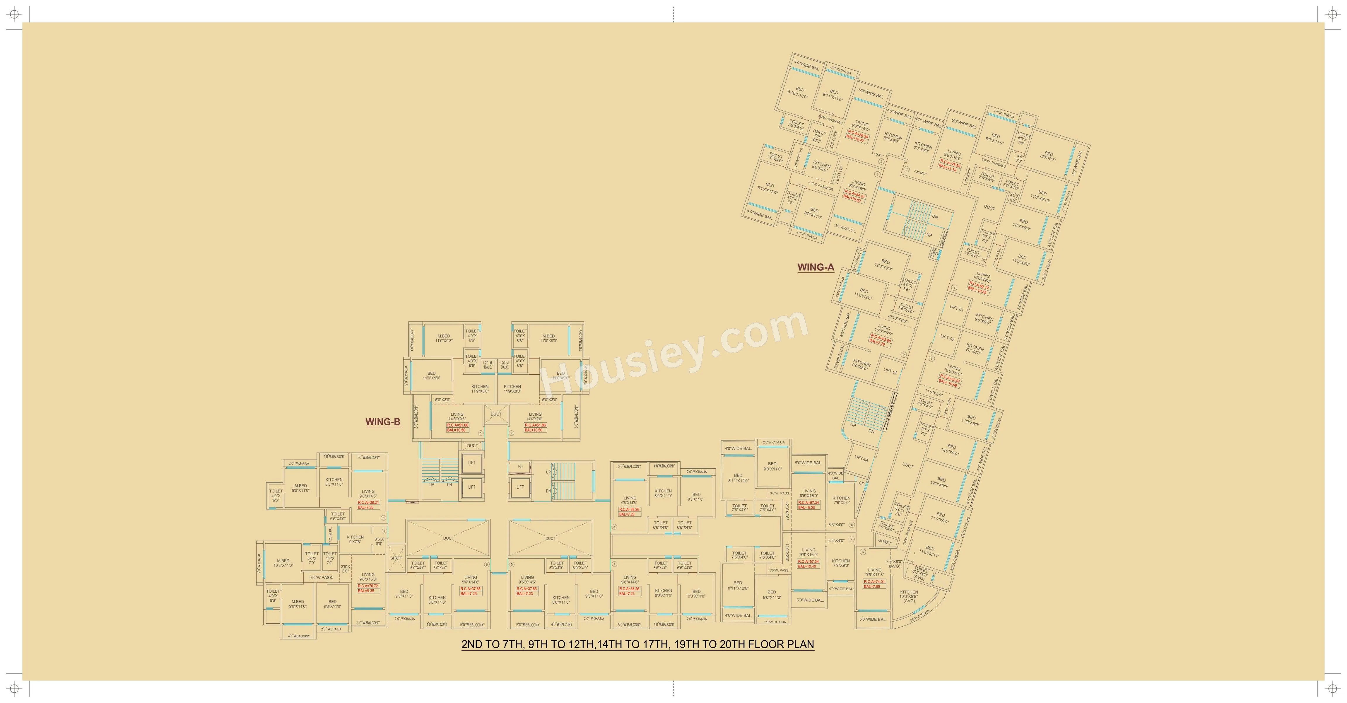 Agarwal Skyrise Floor plan 2