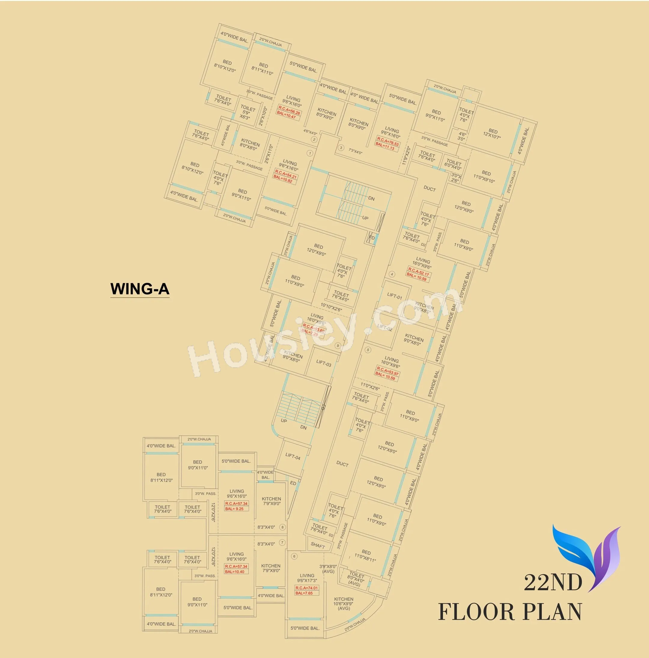 Agarwal Skyrise Floor plan 3