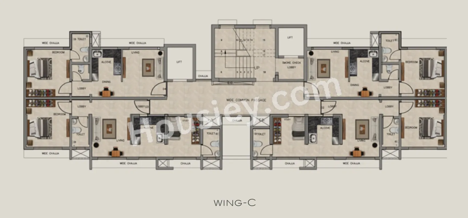 Ajmera Greenfinity Floor plan 1