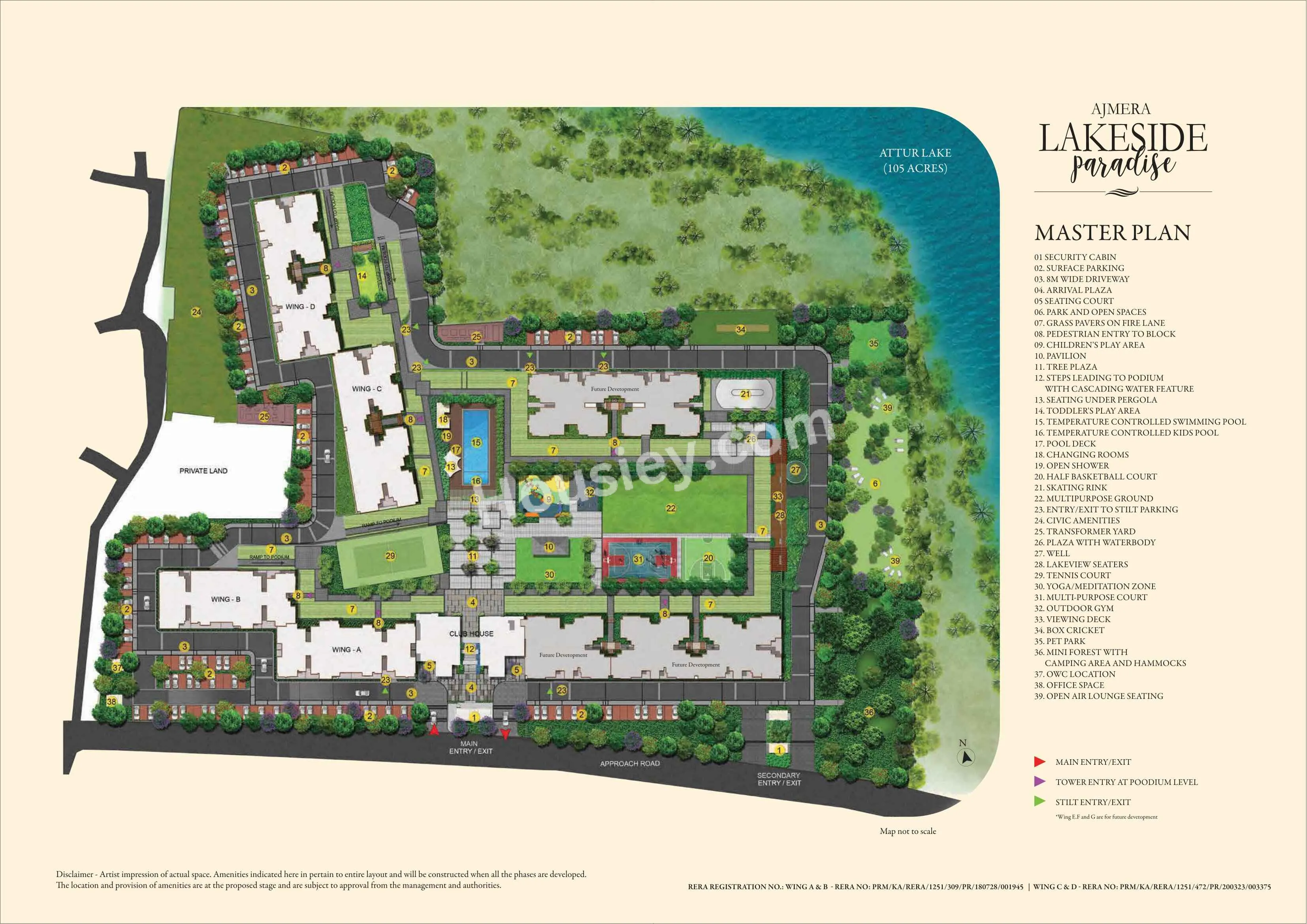Ajmera Lakeside Paradise Master Plan
