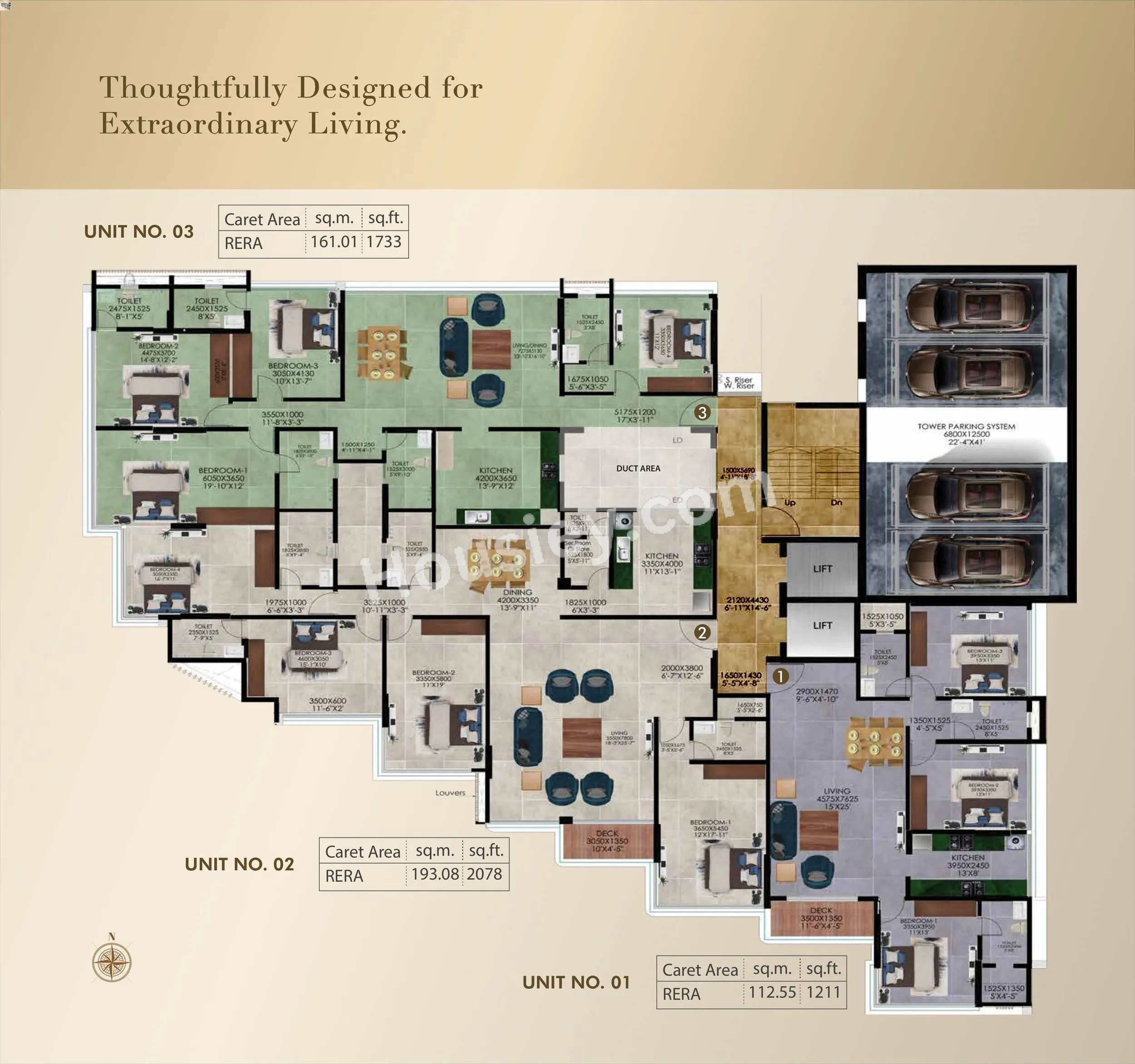 Ajmera Prive Floor Plan