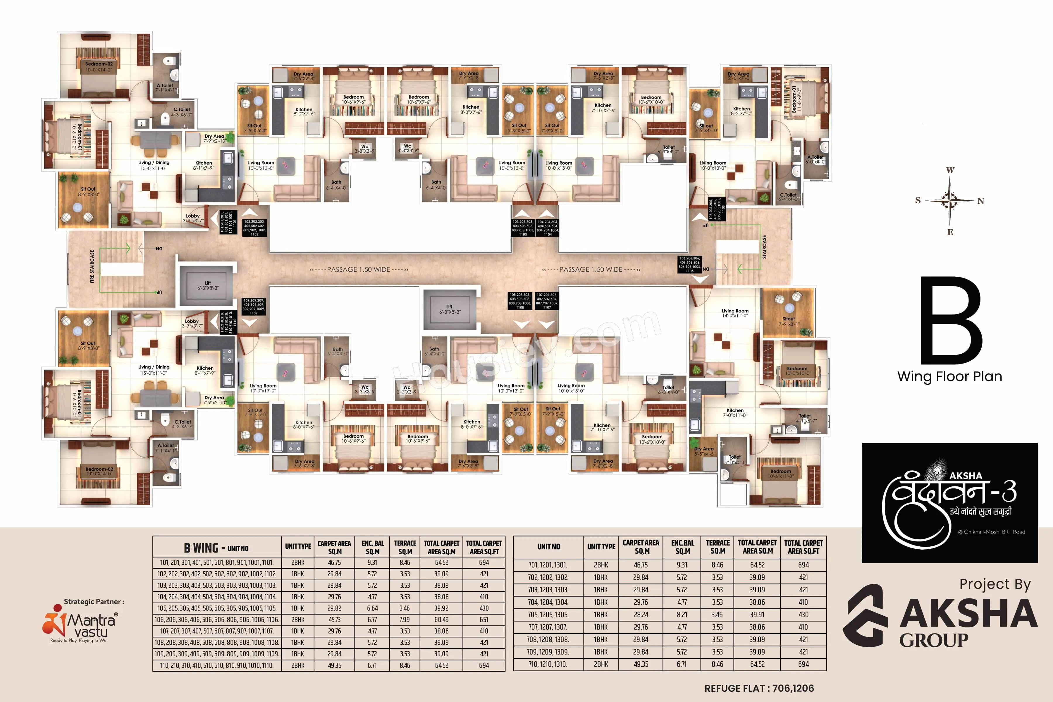 Aksha Vrundavan III Floor plan 2