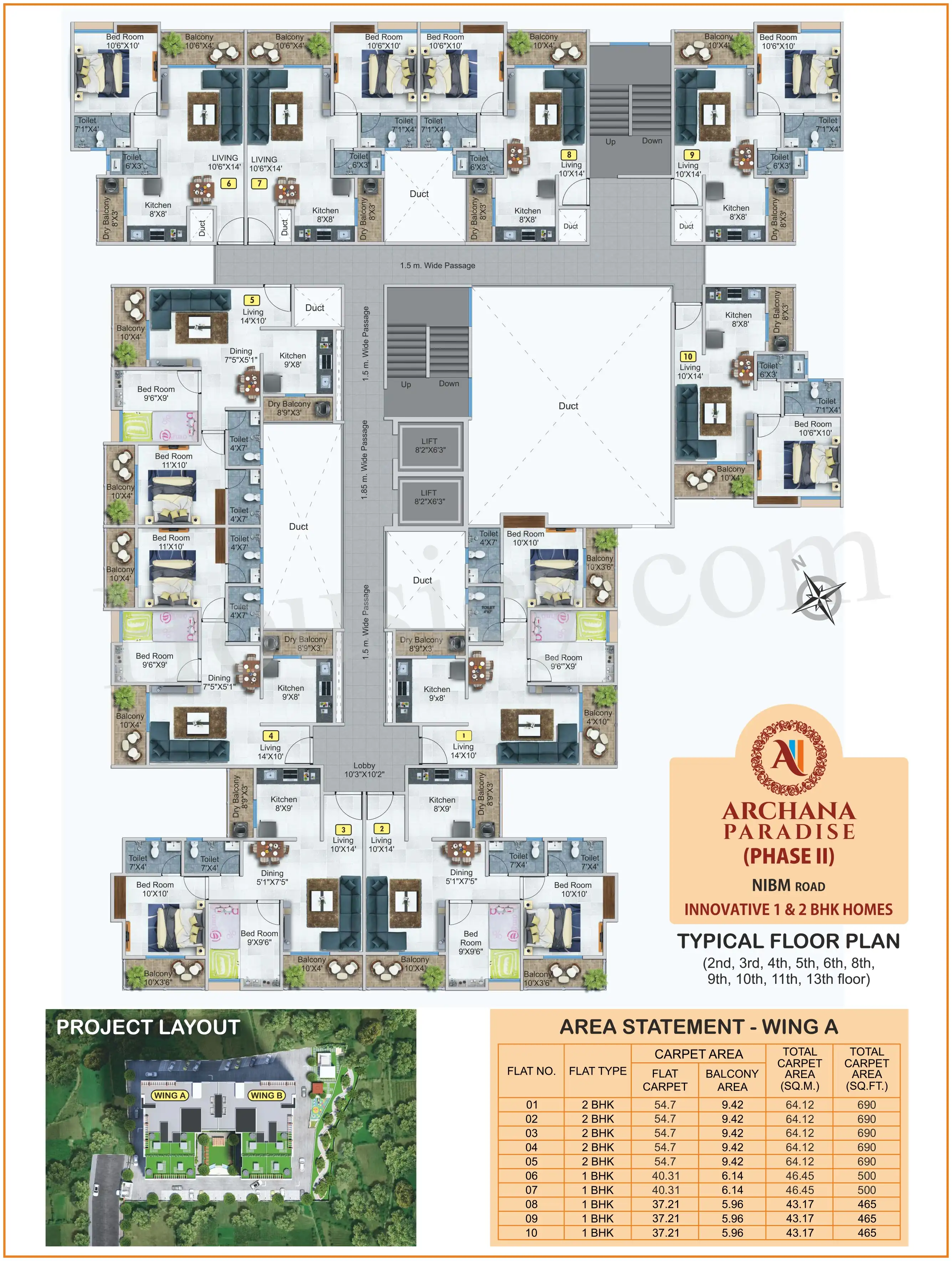 Archana Paradise Phase 2 Floor plan 1