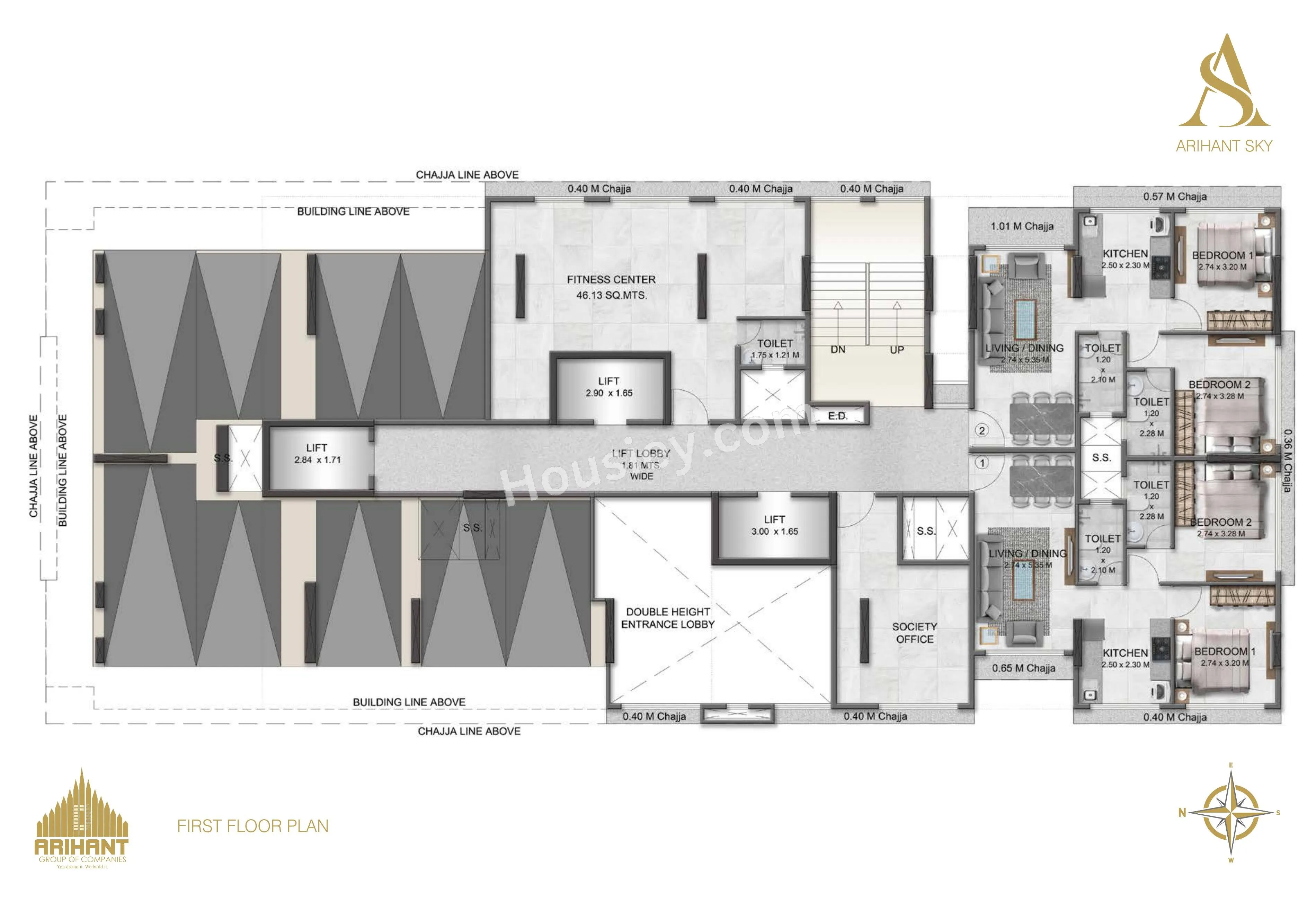 Arihant Sky Floor plan 2