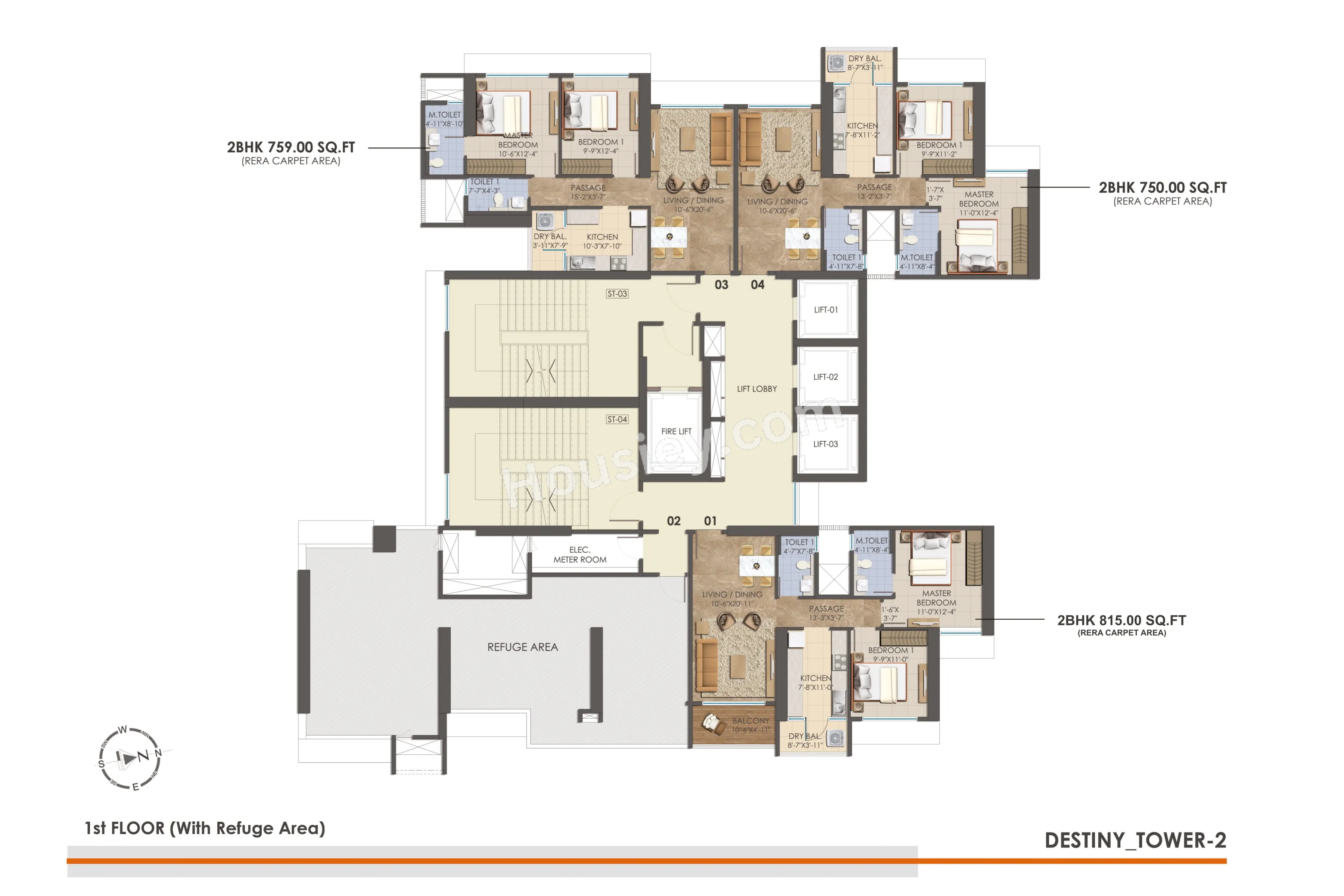 Asmi Legacy Floor plan 3