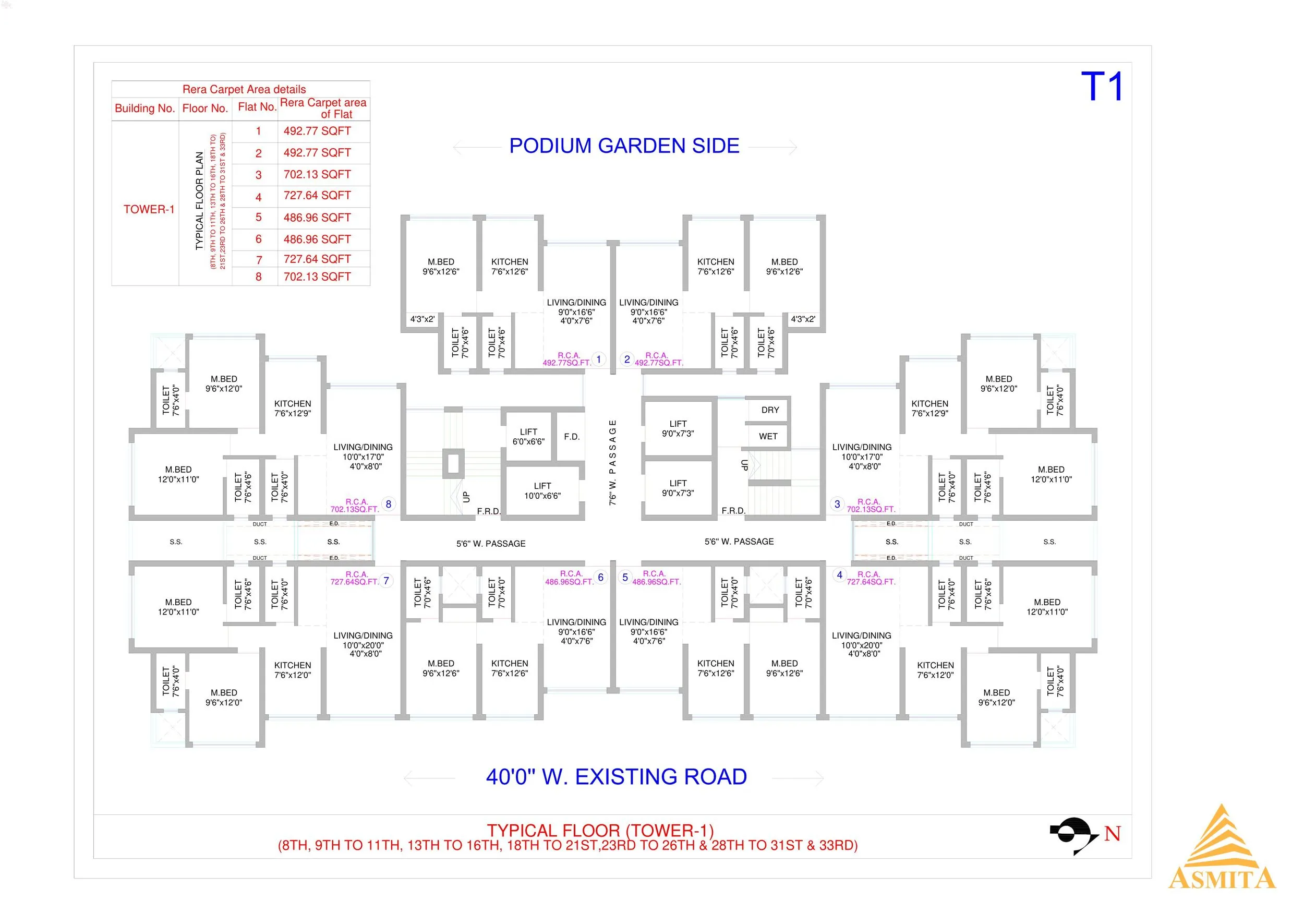 Asmita Grand Maison Floor plan 1