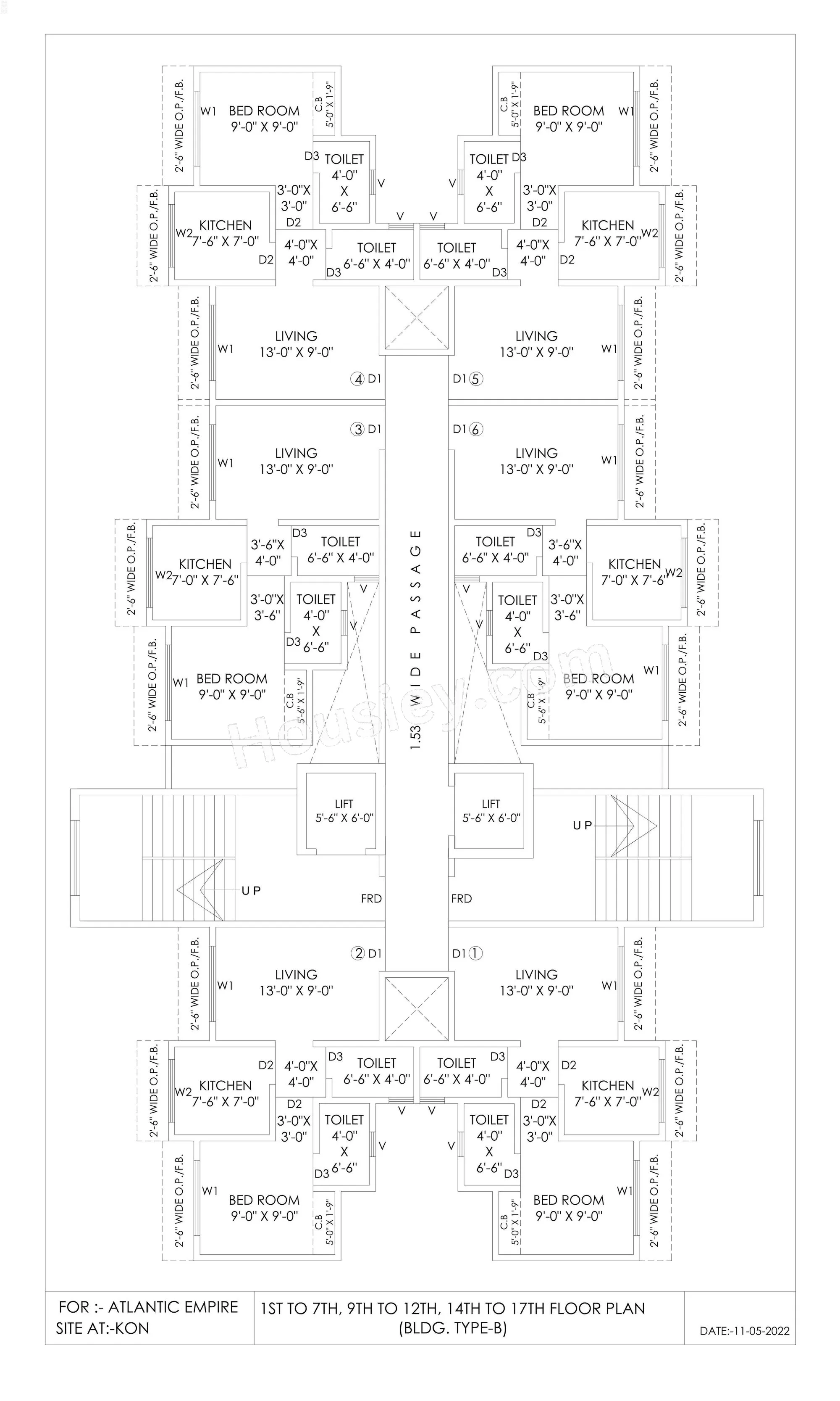 Atlantic Residency Floor Plan