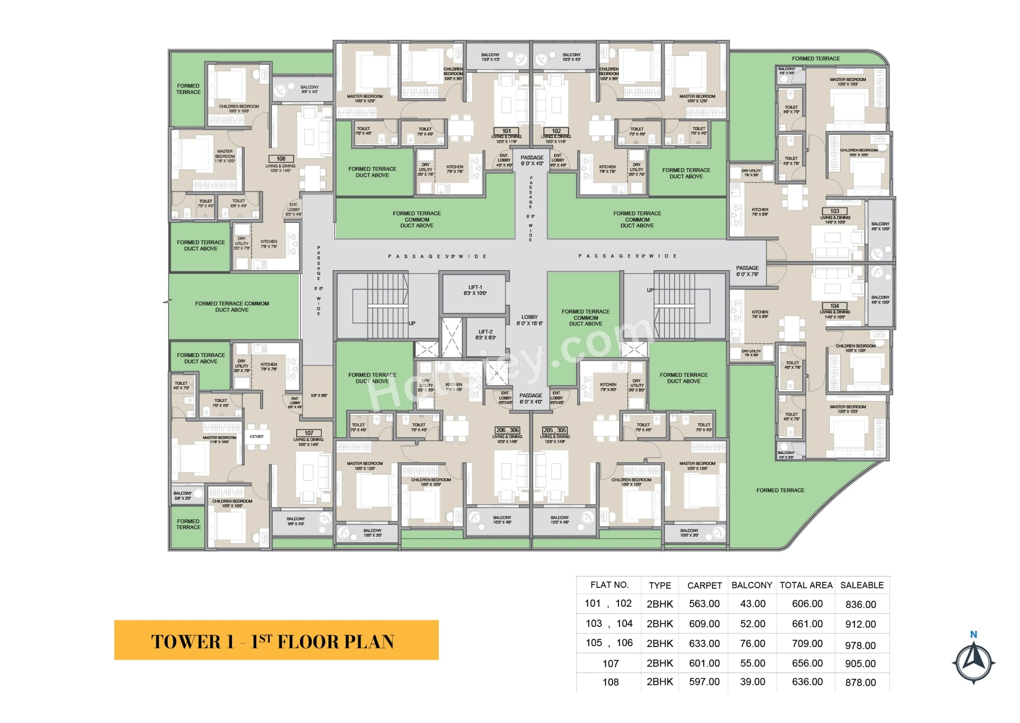 Belmont Skyverse Floor plan 1