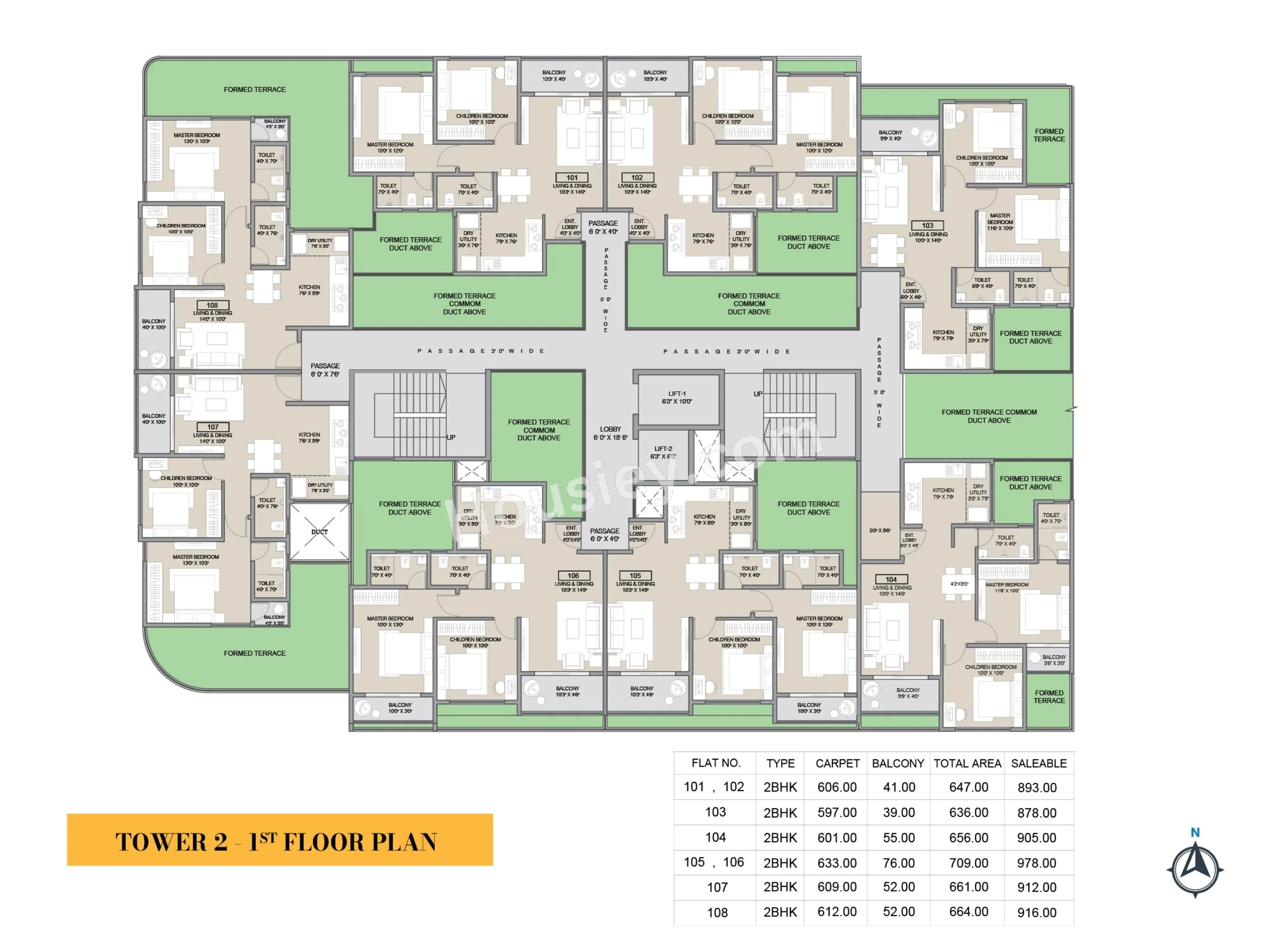 Belmont Skyverse Floor plan 4