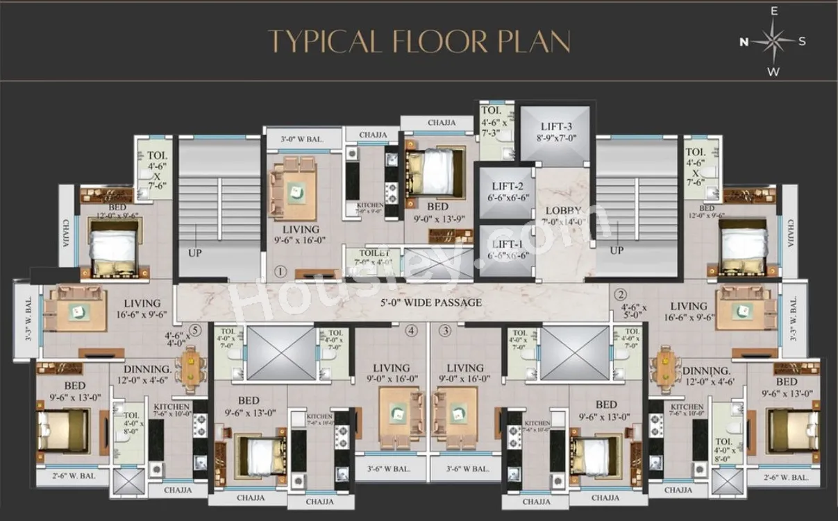 Bhutra Sky Heights Floor plan 2