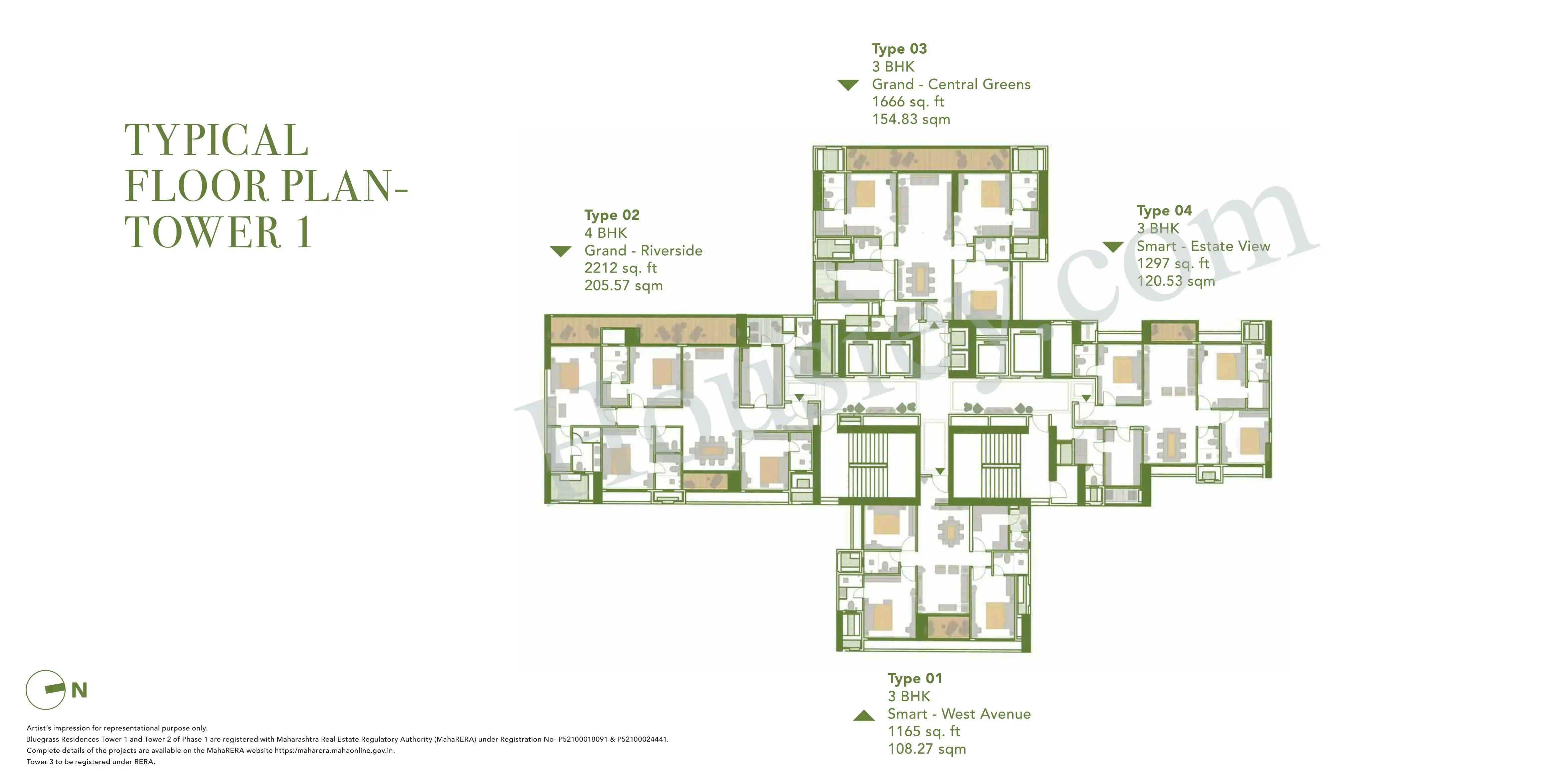 Sagitarius Bluegrass Residences Floor plan 1