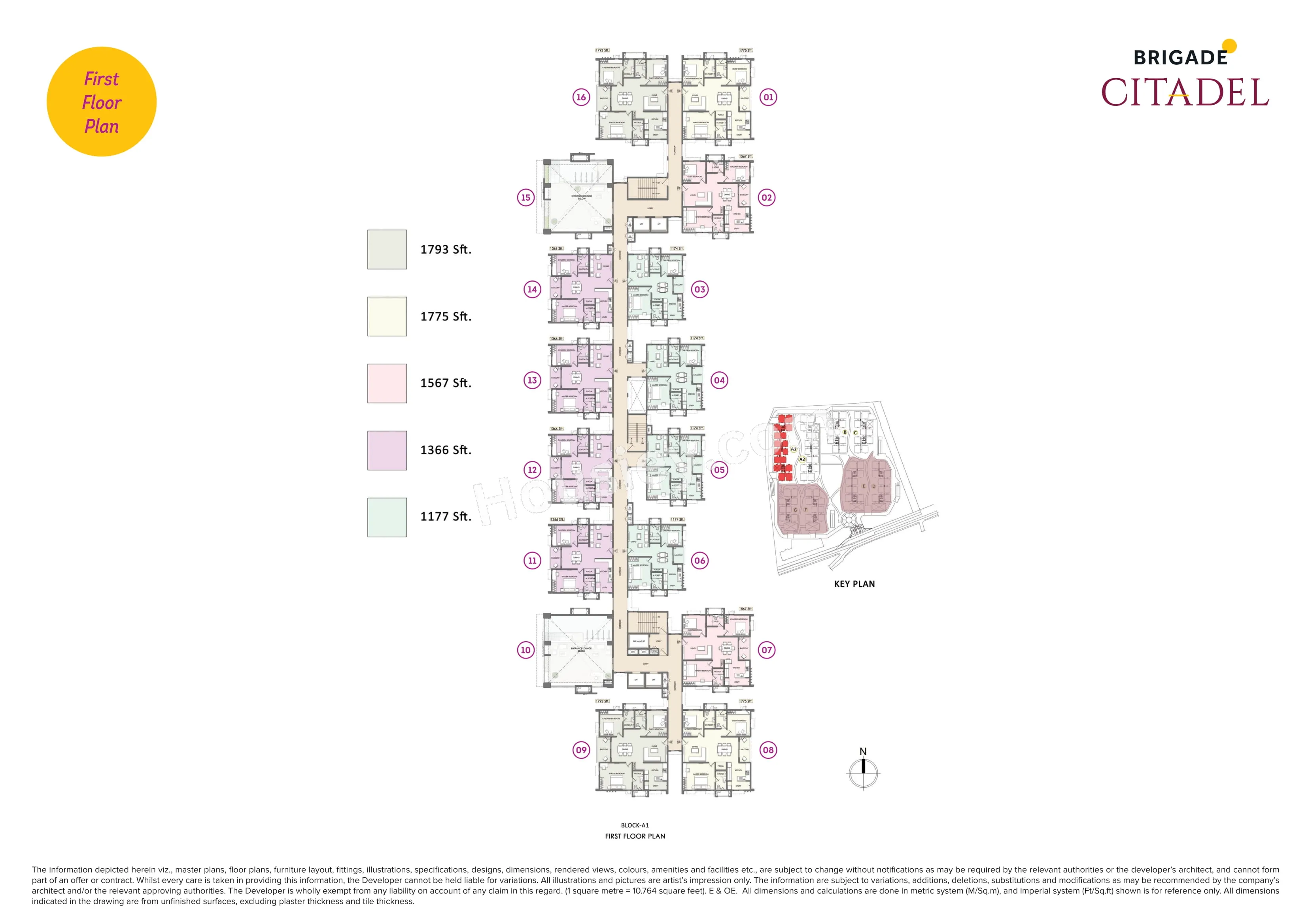 Brigade Citadel Floor plan 2