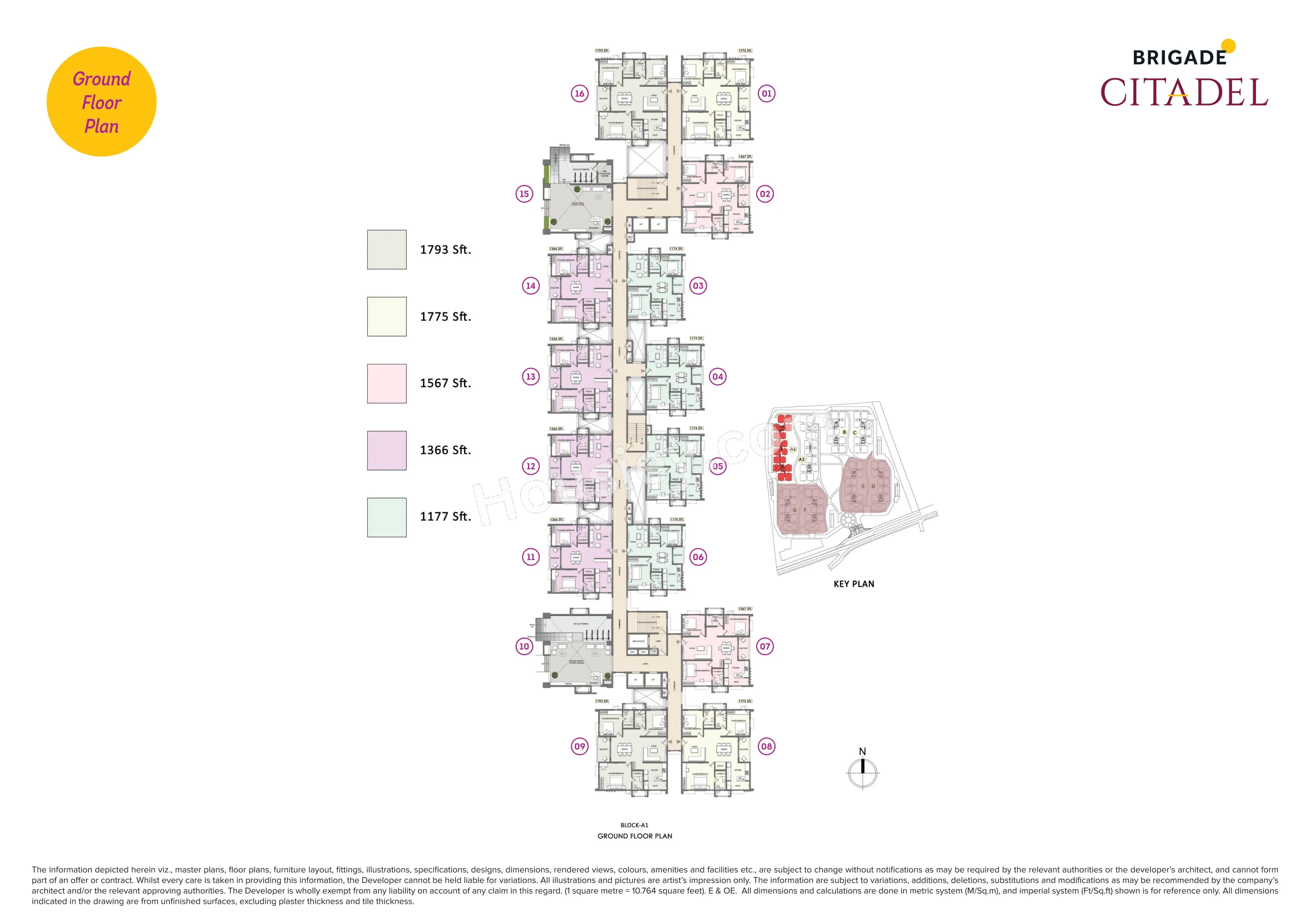 Brigade Citadel Floor plan 1