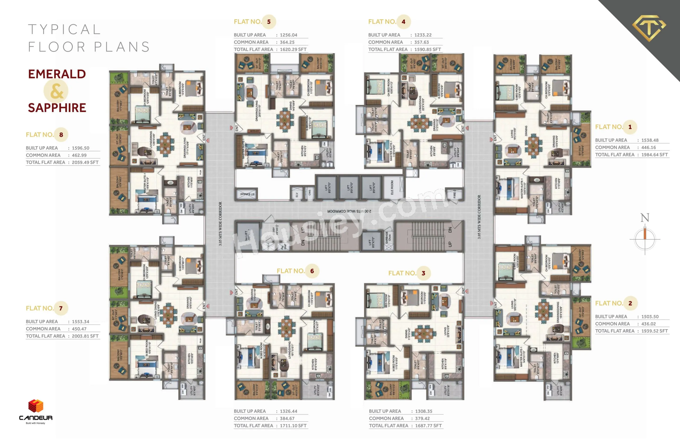 Candeur Twins Floor Plan