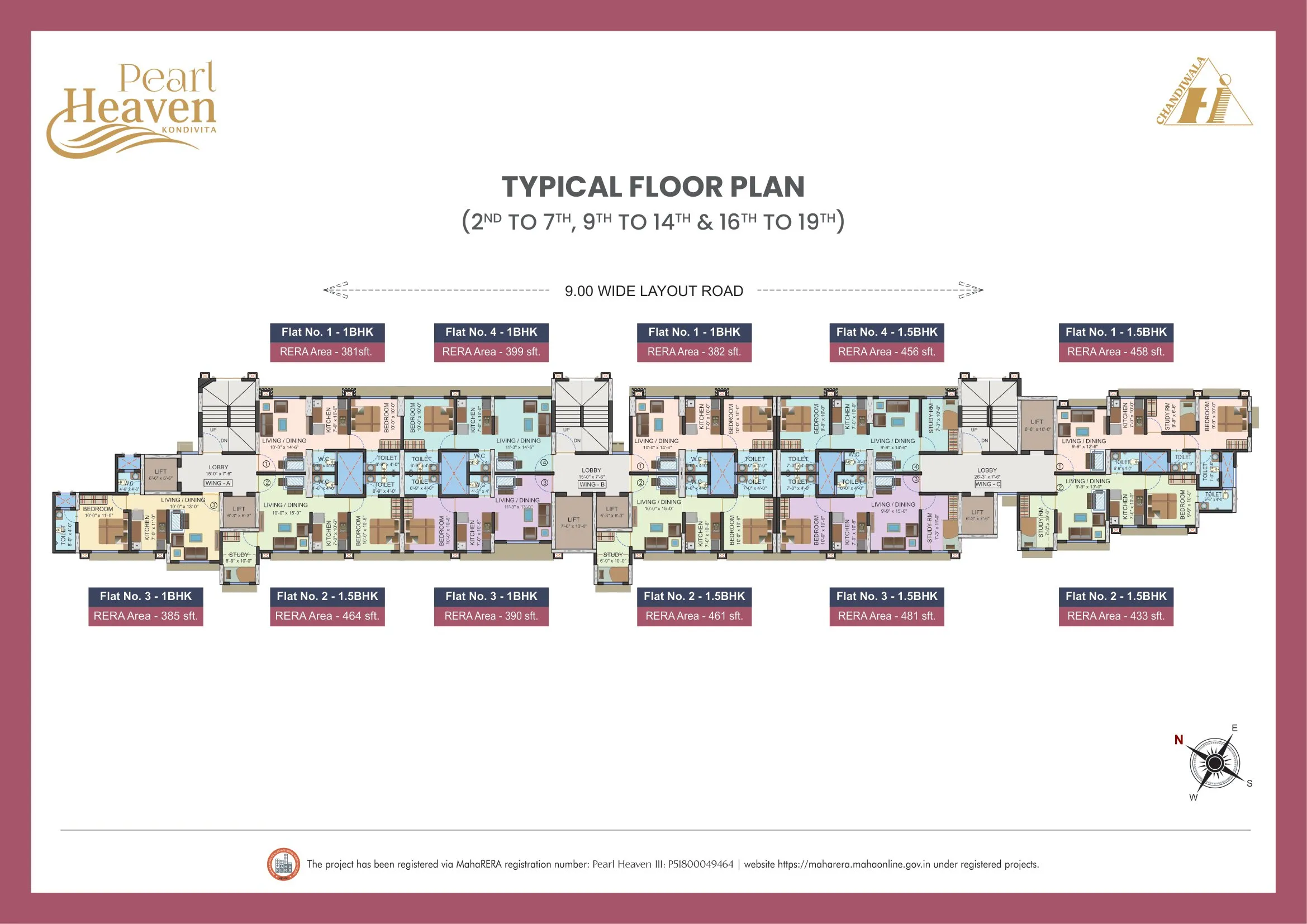 Chandiwala Pearl Heaven Floor plan 3
